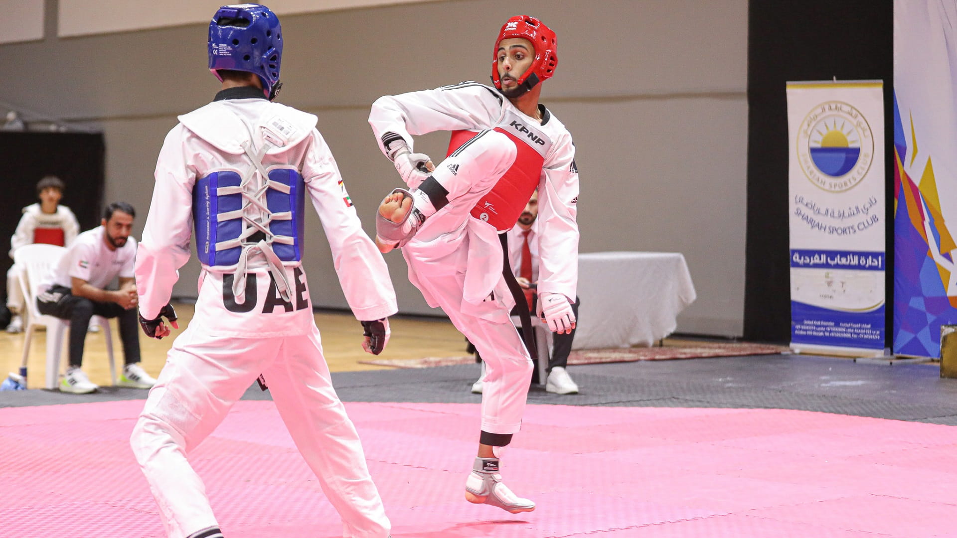 Image for the title: Sharjah Taekwondo champions attend training camp in Kazakhstan 