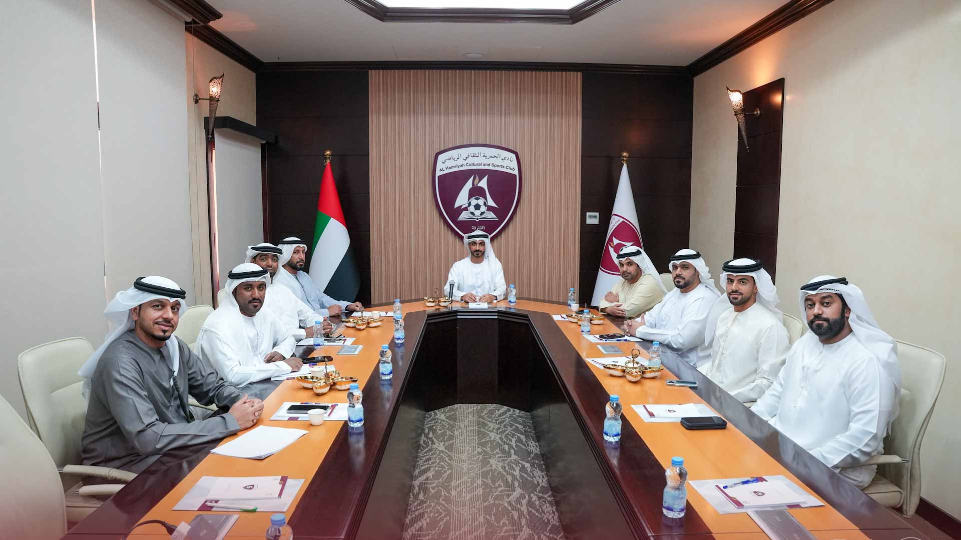 Image for the title: Al Hamriyah Club discusses the developments of the club’s teams 