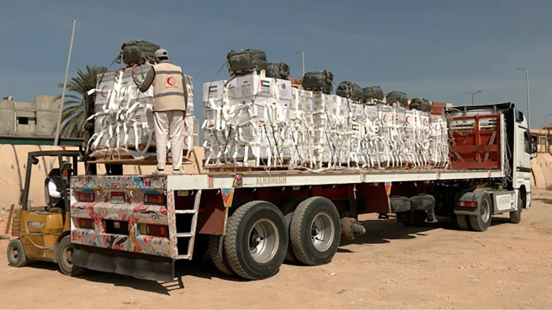 Image for the title: UAE, Egypt begin operation 'Birds of Goodness' in northern Gaza 