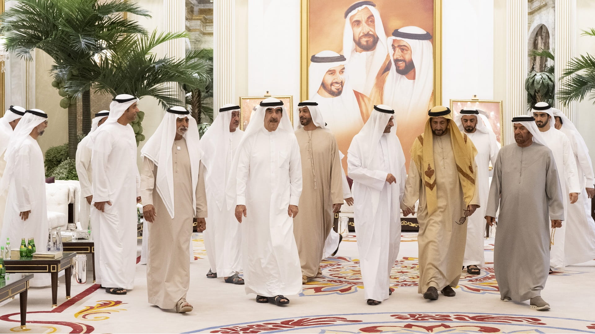 Image for the title: Fujairah, UAQ Rulers offer condolences on death of Mahra AlNahyan 