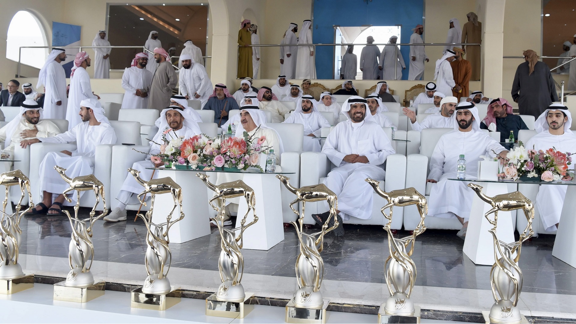 Image for the title: UAQ Ruler attends closing ceremony of 18th Camel Racing Festival 