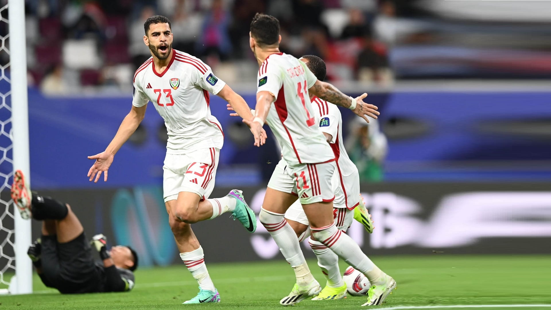 صورة بعنوان: منتخب الإمارات يستهل مسيرته بكأس آسيا بالفوز على هونغ كونغ بثلاثية 