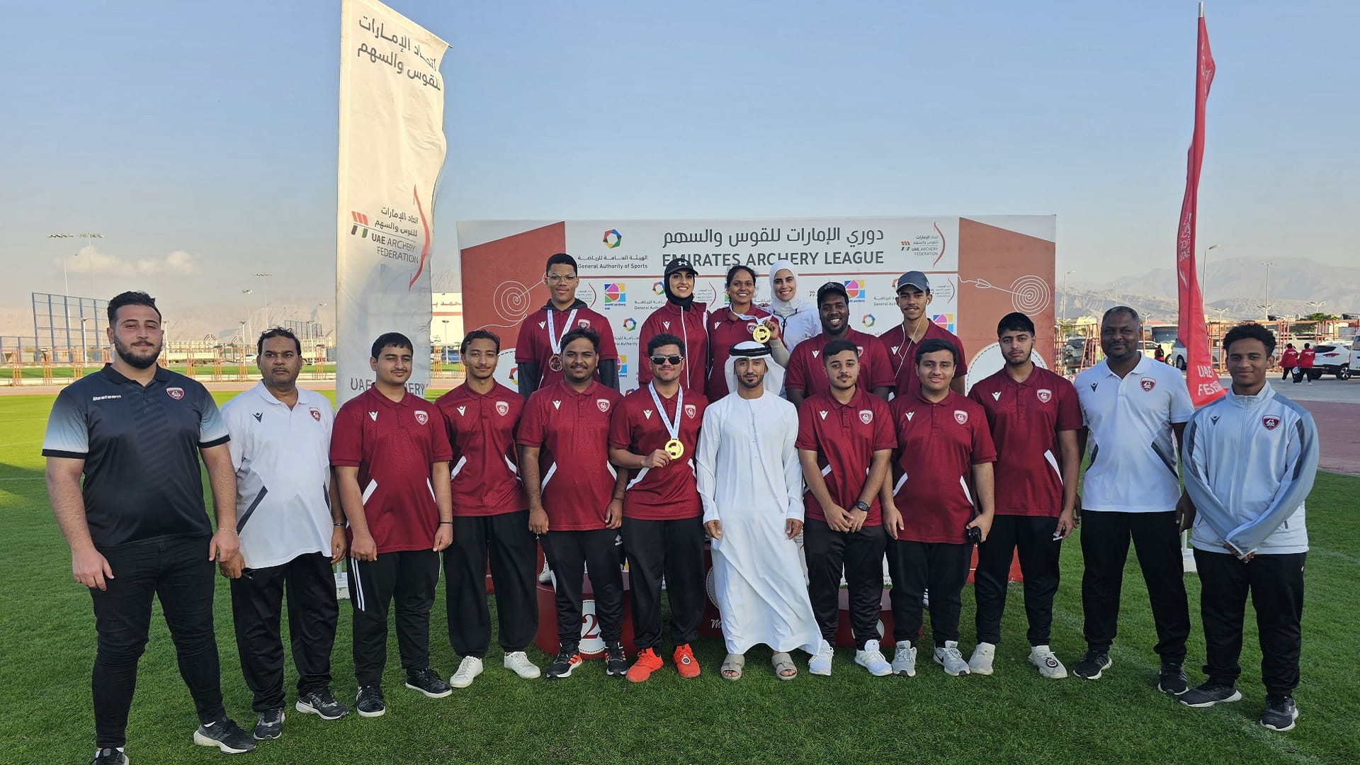 Image for the title: Al Hamriyah Archery Team wins 4 medals in the UAE league 