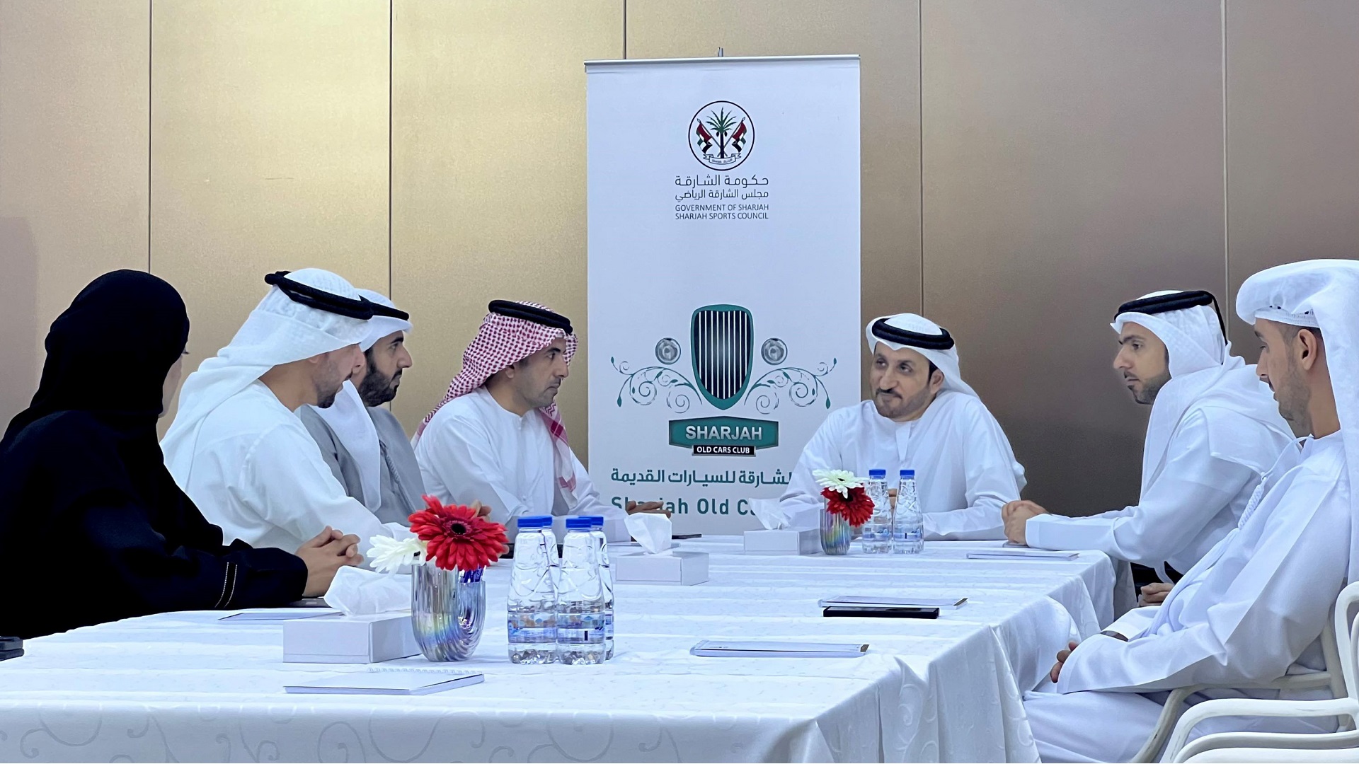 Image for the title: Sharjah Old Cars Club promotes concept of sustainability 