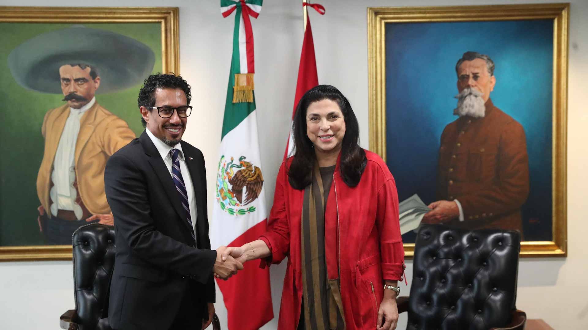Image for the title: UAE Ambassador meets President of Chamber of Deputies in Mexico 