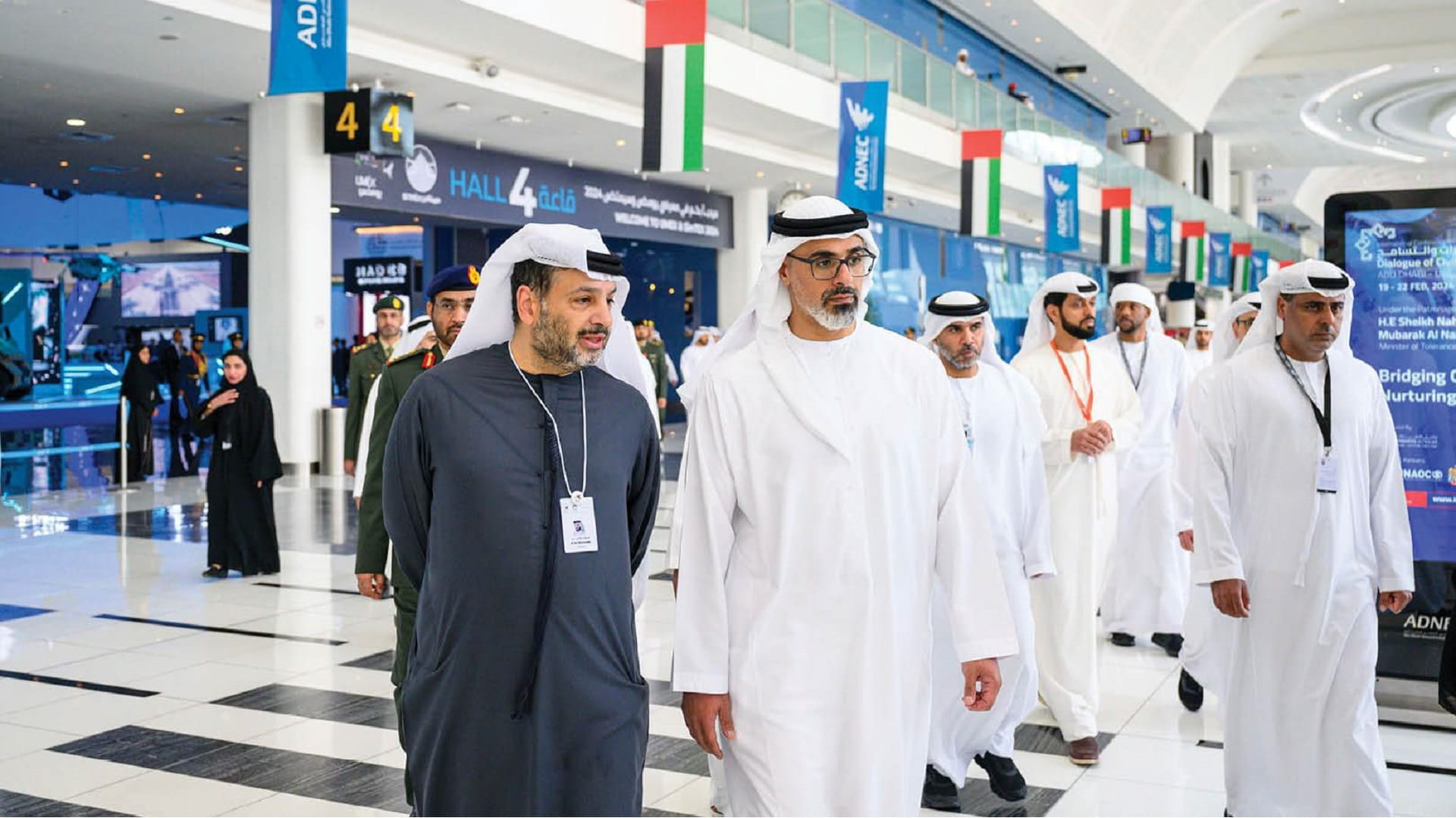 Image for the title: Khaled bin Mohamed bin Zayed visits UMEX and SimTEX 