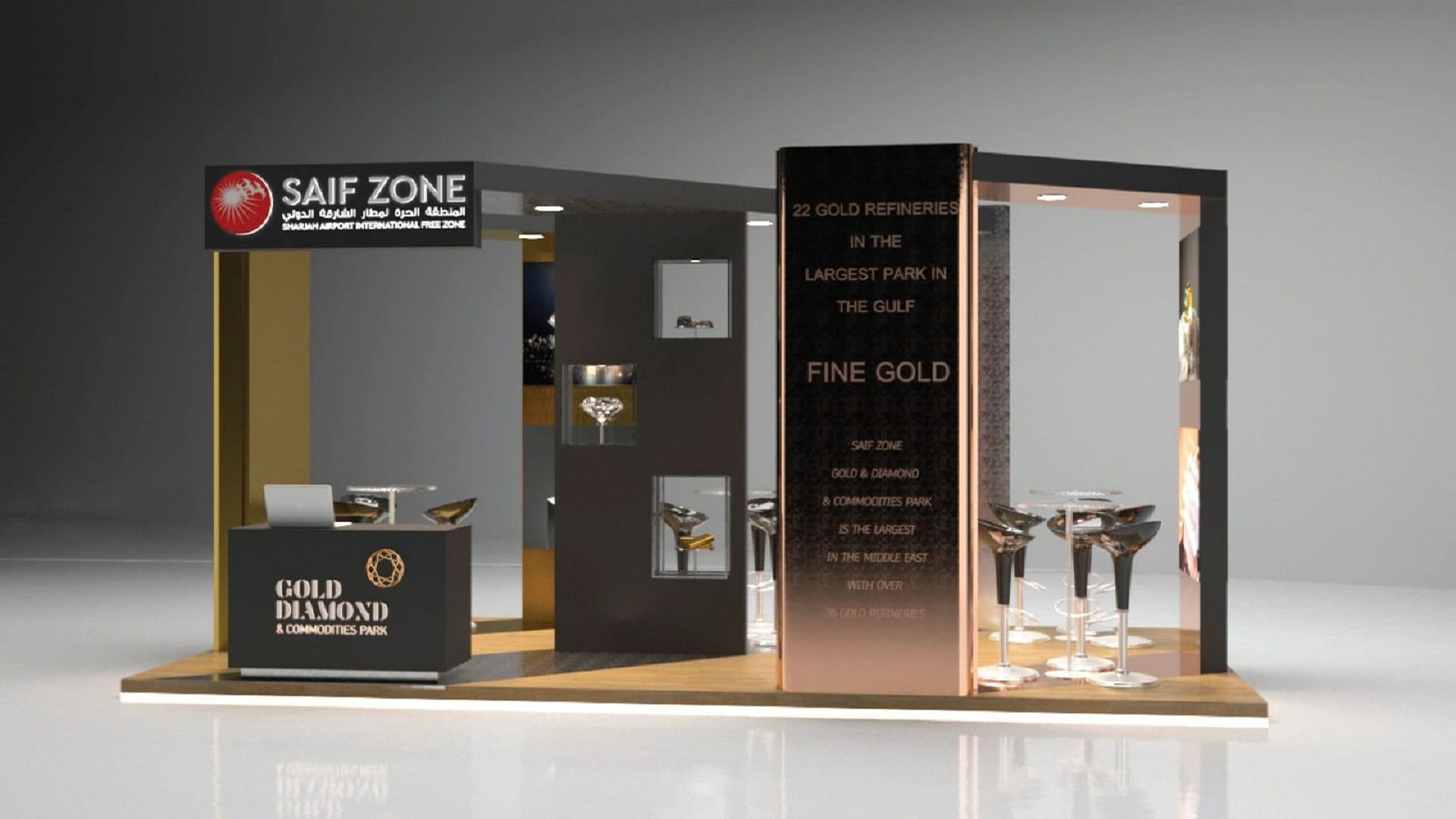 Image for the title: SAIF Zone presents investment advantages to jewellery companies 