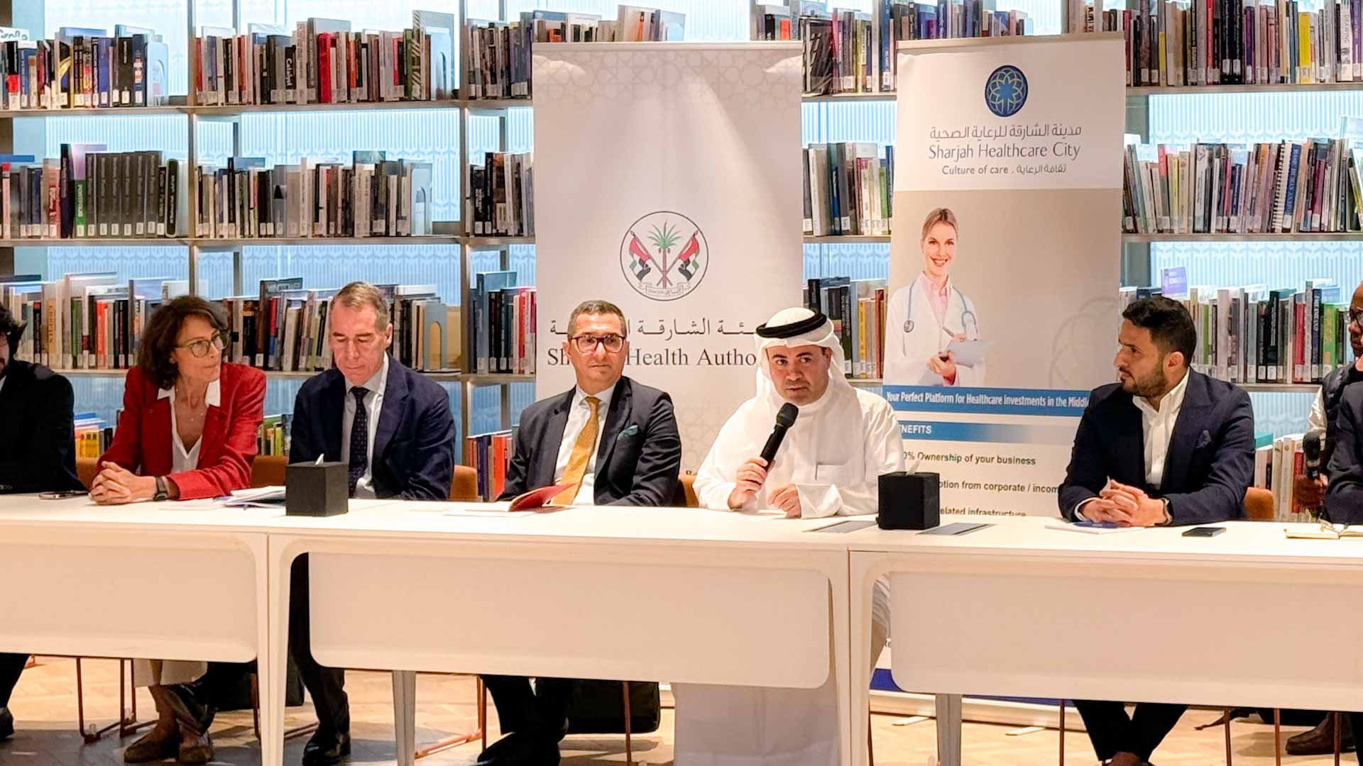 صورة بعنوان: هيئة الشارقة الصحية تعقد لقاء تنسيقياً مع "اسولمبارديا "الإيطالية 