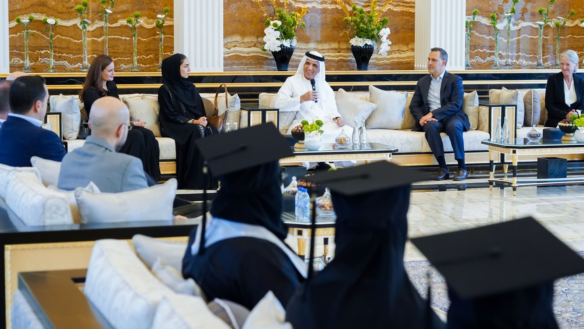 Image for the title: RAK Ruler receives graduates of Emirati Hospitality Programme 