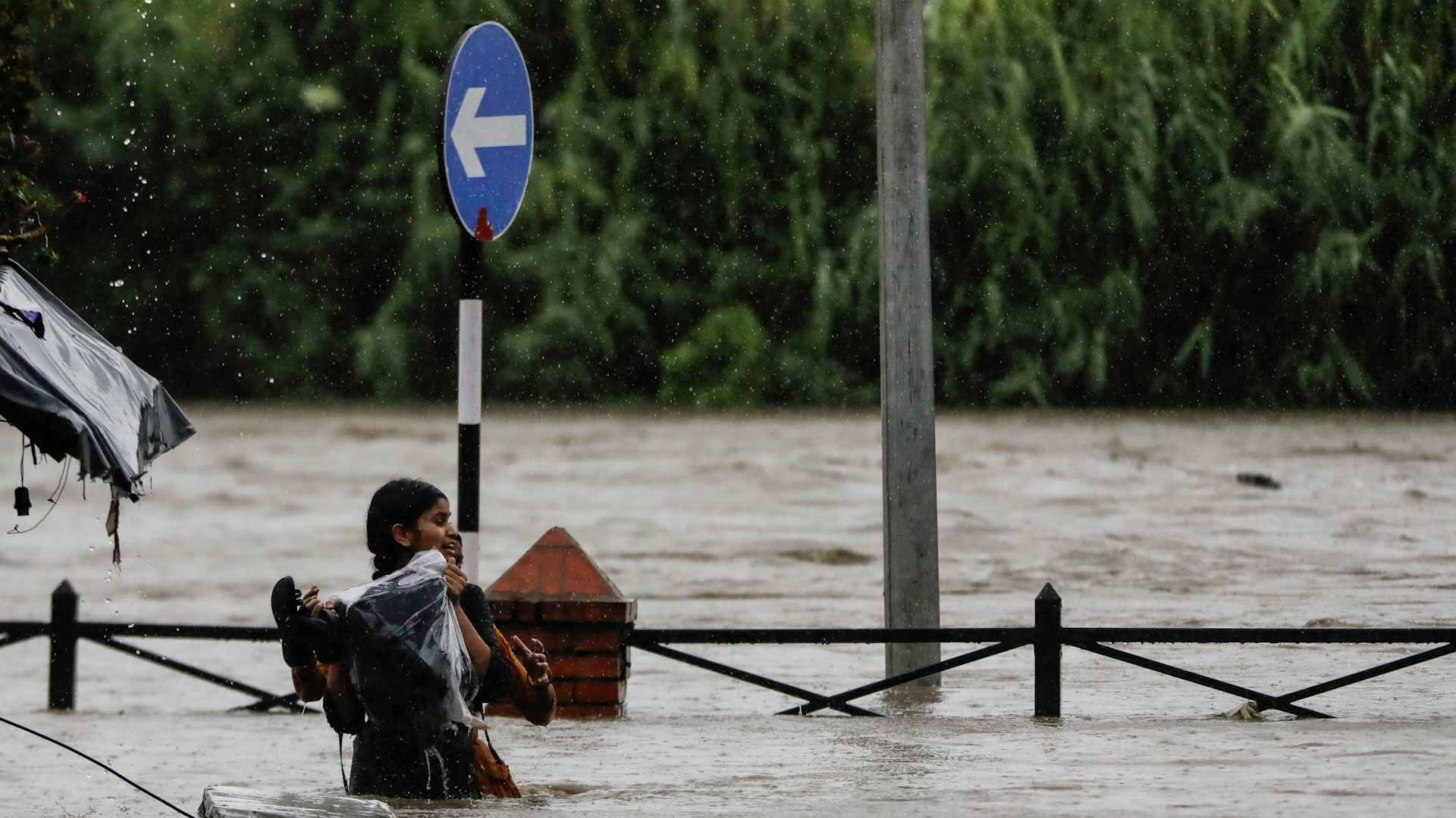 صورة بعنوان: وفاة 11 شخصاً بانهيارات أرضية ناجمة عن الأمطار الغزيرة في نيبال 