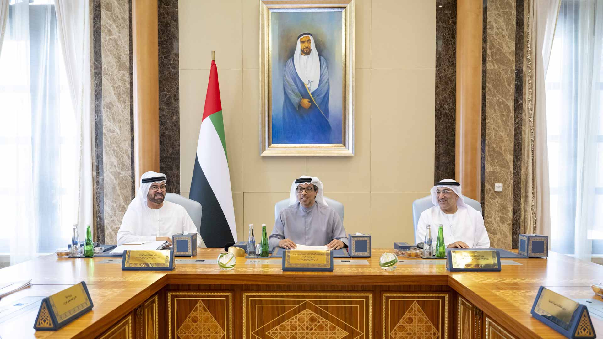 Image for the title: Mansour bin Zayed chairs Ministerial Development Council meeting 