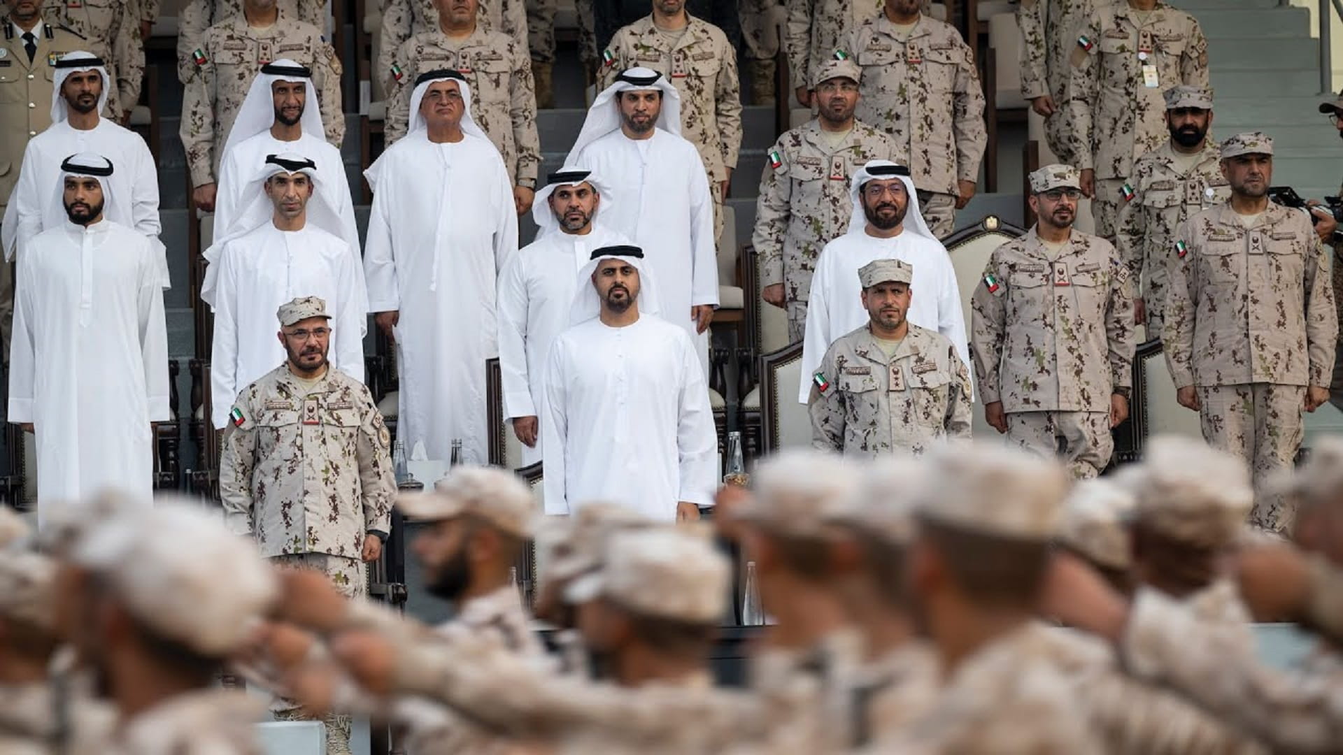 Theyab bin Mohamed observes the commencement of the 20th National Service group