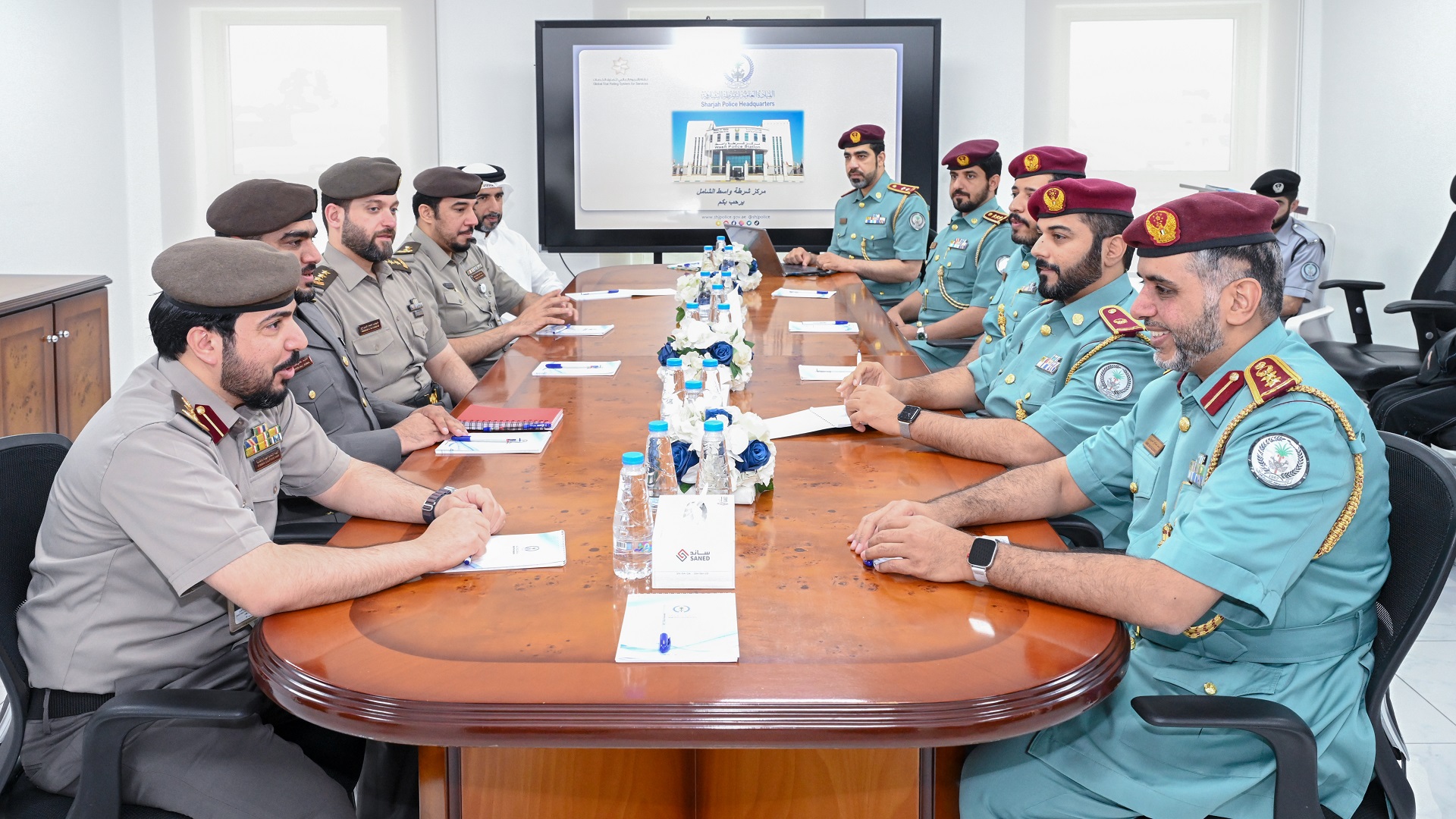 Image for the title: Wasit Police Station receives GDRFA delegation 