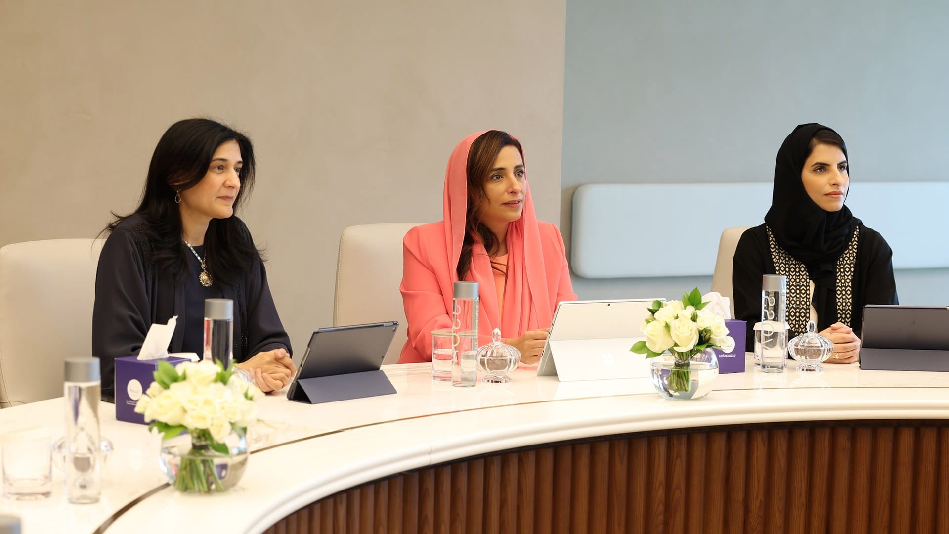 Image for the title: Bodour Al Qasimi promotes Najla Al Midfa to Sheraa’s VC. 