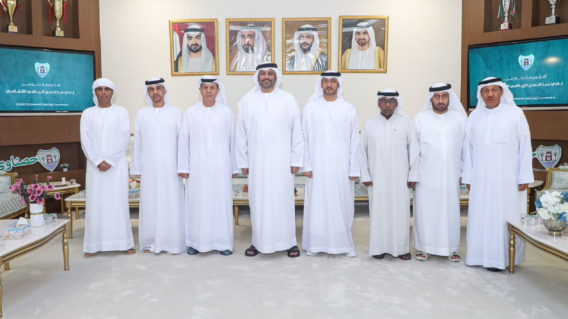 Sharjah Sports Council Chairman Meets with Dibba Al-Hisn Club