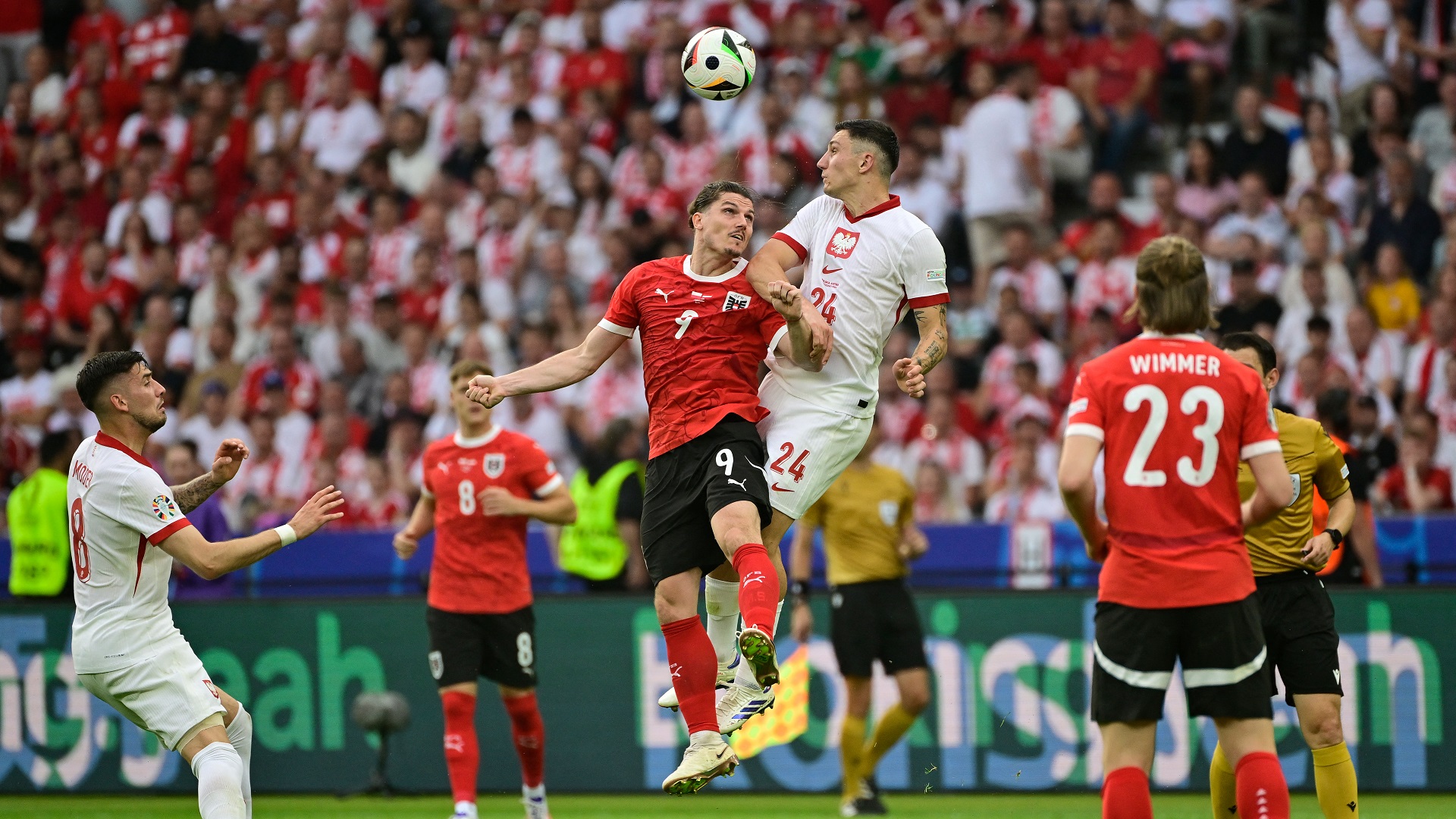 Austria Defeats Poland 3-1 in European Soccer Championship Group D Match