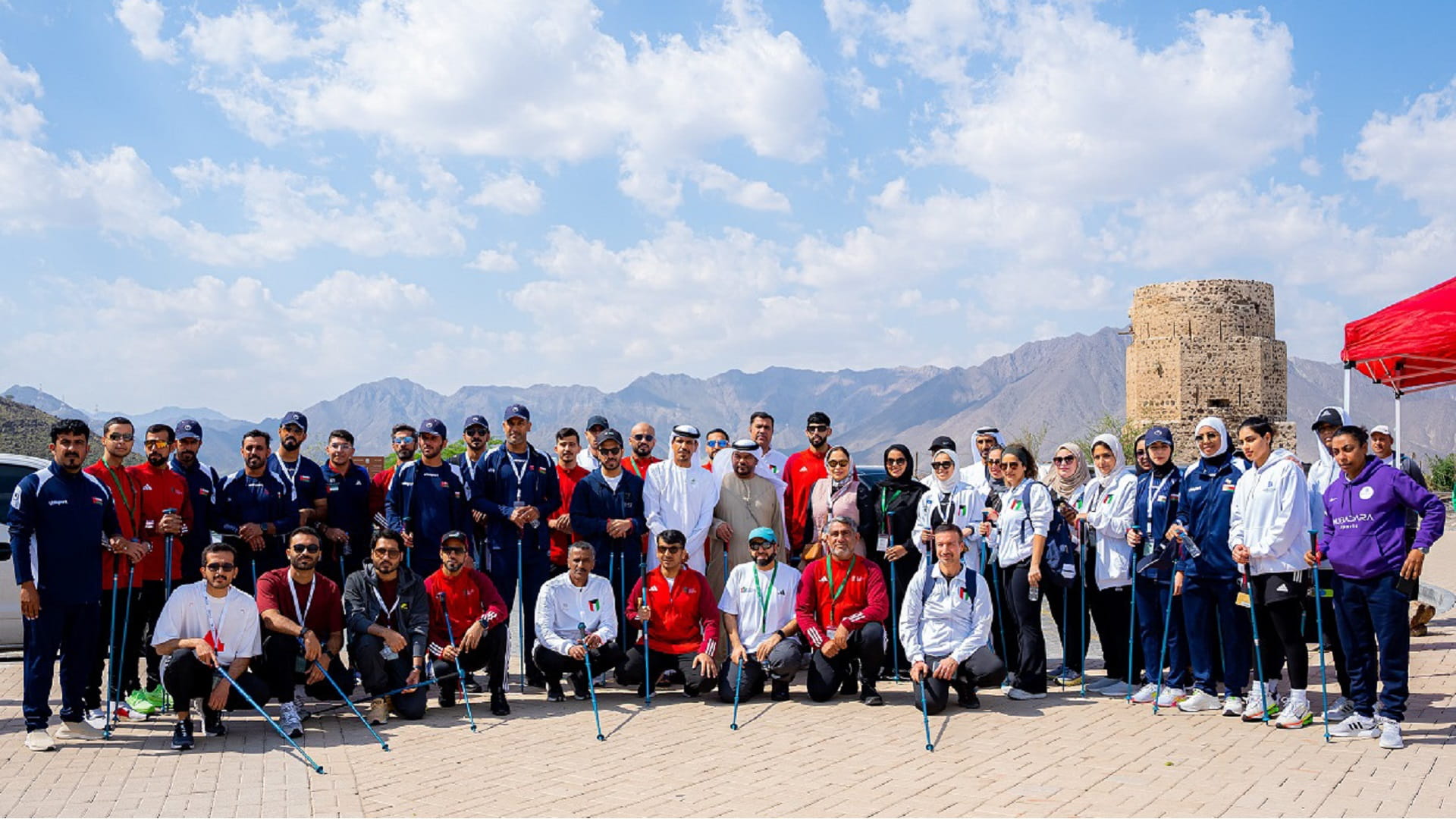 Image for the title: Conclusion of Gulf Festival of Sports for All on Al Rabi Mountain