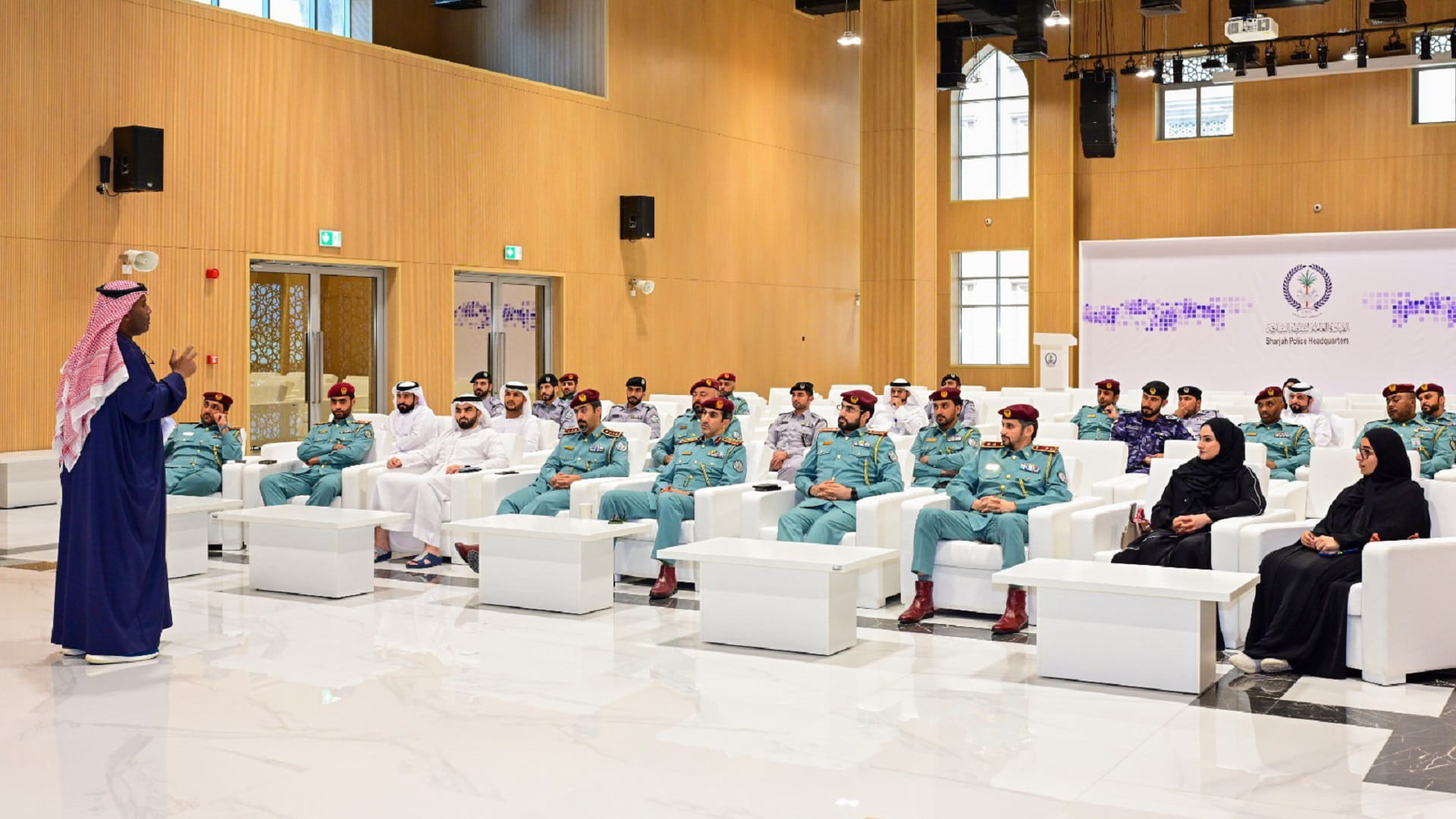 Image for the title: ‘Happiness Team’ at Sharjah Police reviews its 2023 achievements 