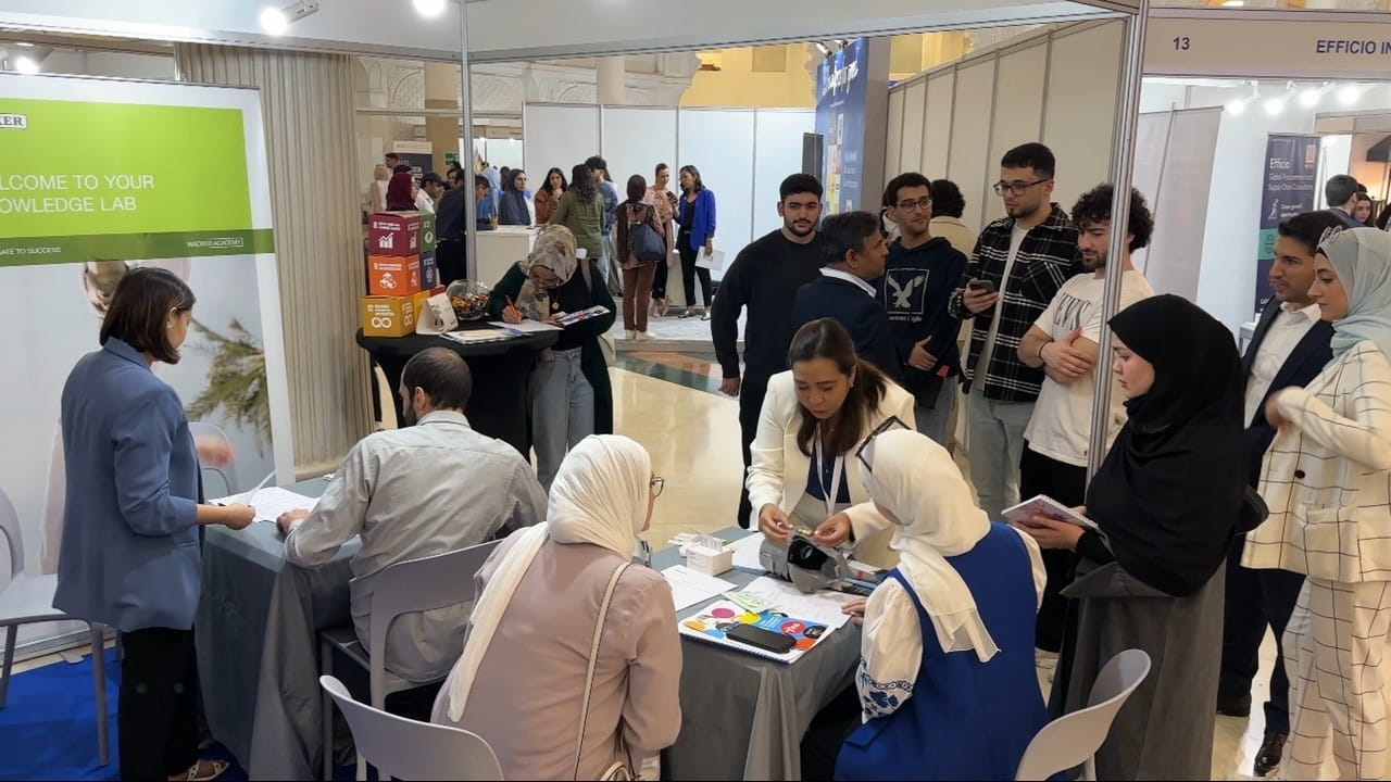 Image for the title: Reem Bardan: 1,500 students participate in AUS Career Fair 2024 