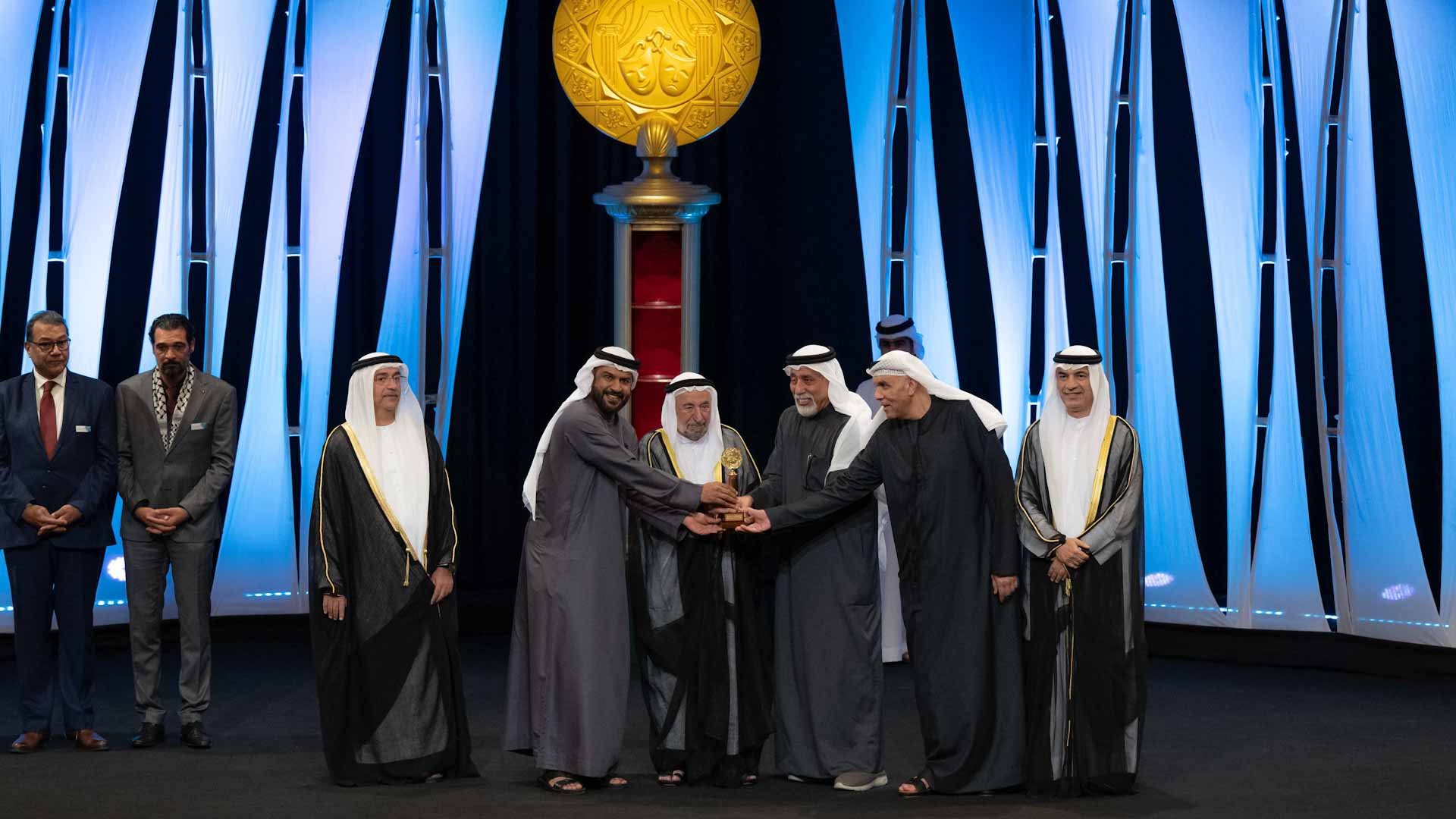 Image for the title: Sultan Al Qasimi attends closing ceremony of Sharjah Theatre Days 