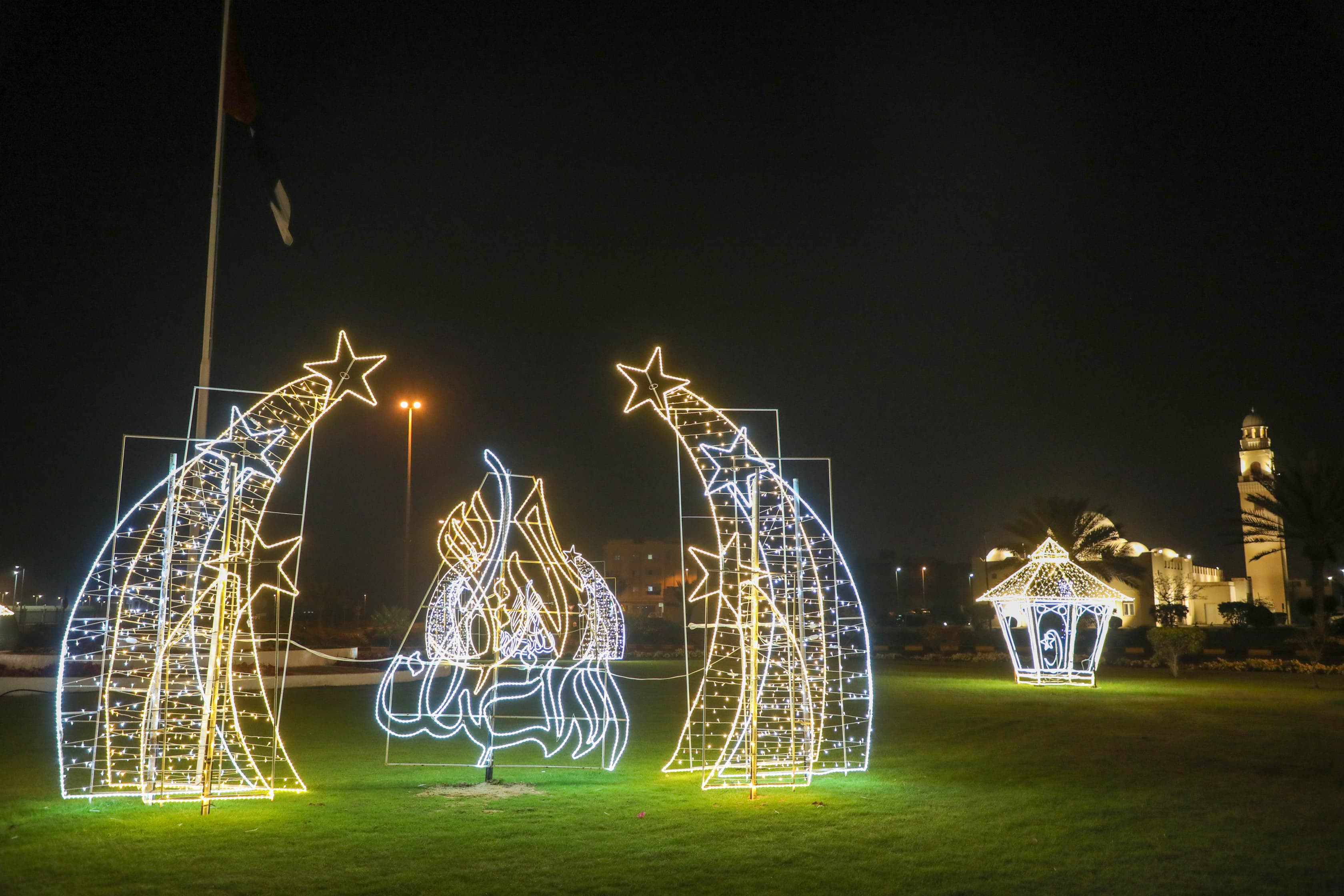 Image for the title: Ramadan Light decoration beauty through Al Hamriyah region 