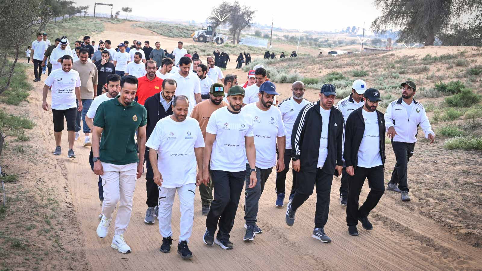 Image for the title: Sharjah Police organises sports day in its desert park  