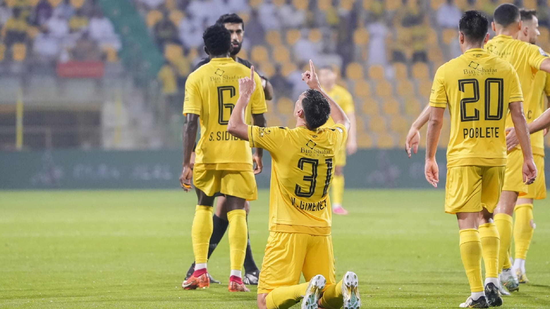 Image for the title: Al Wasl secure a 3-0 victory over Khorfakkan in APL 