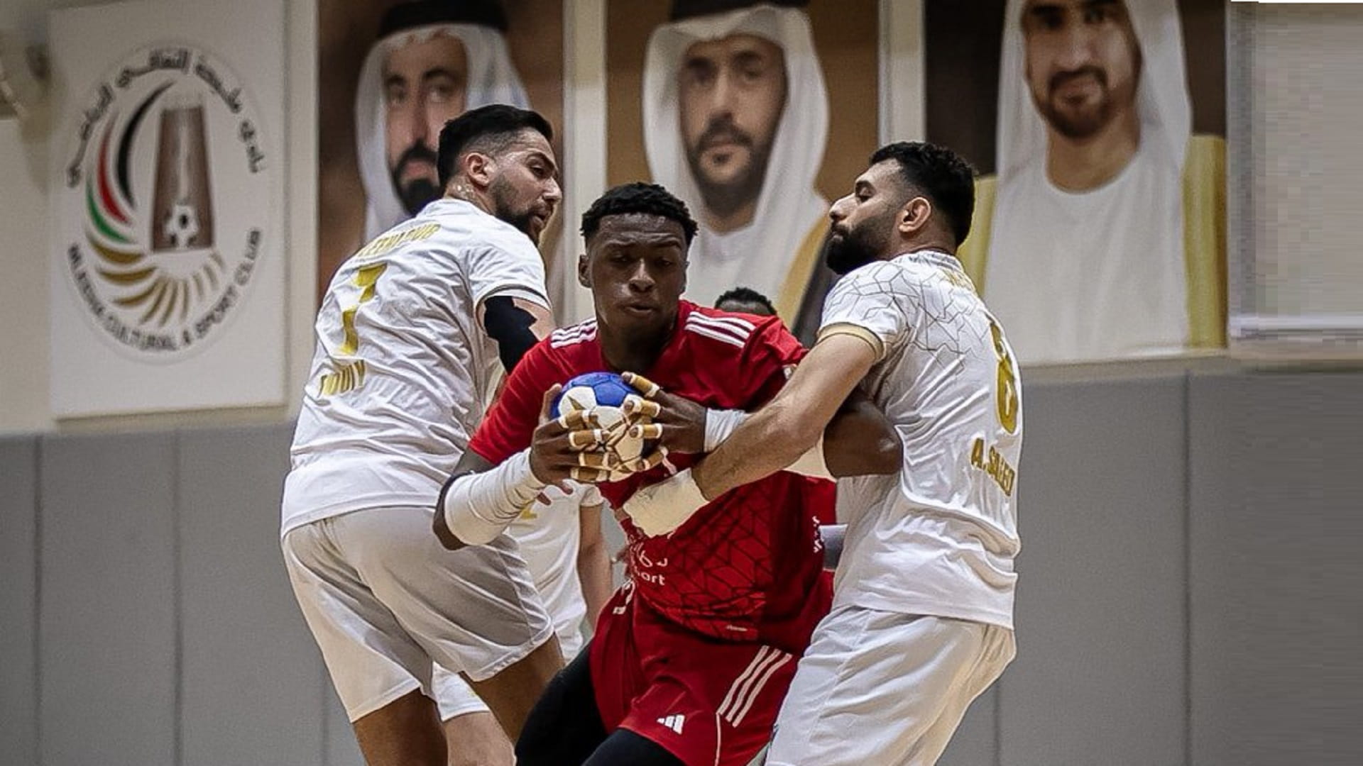 Image for the title: Sharjah loses to Mleiha in handball league semi-final's 2nd leg 