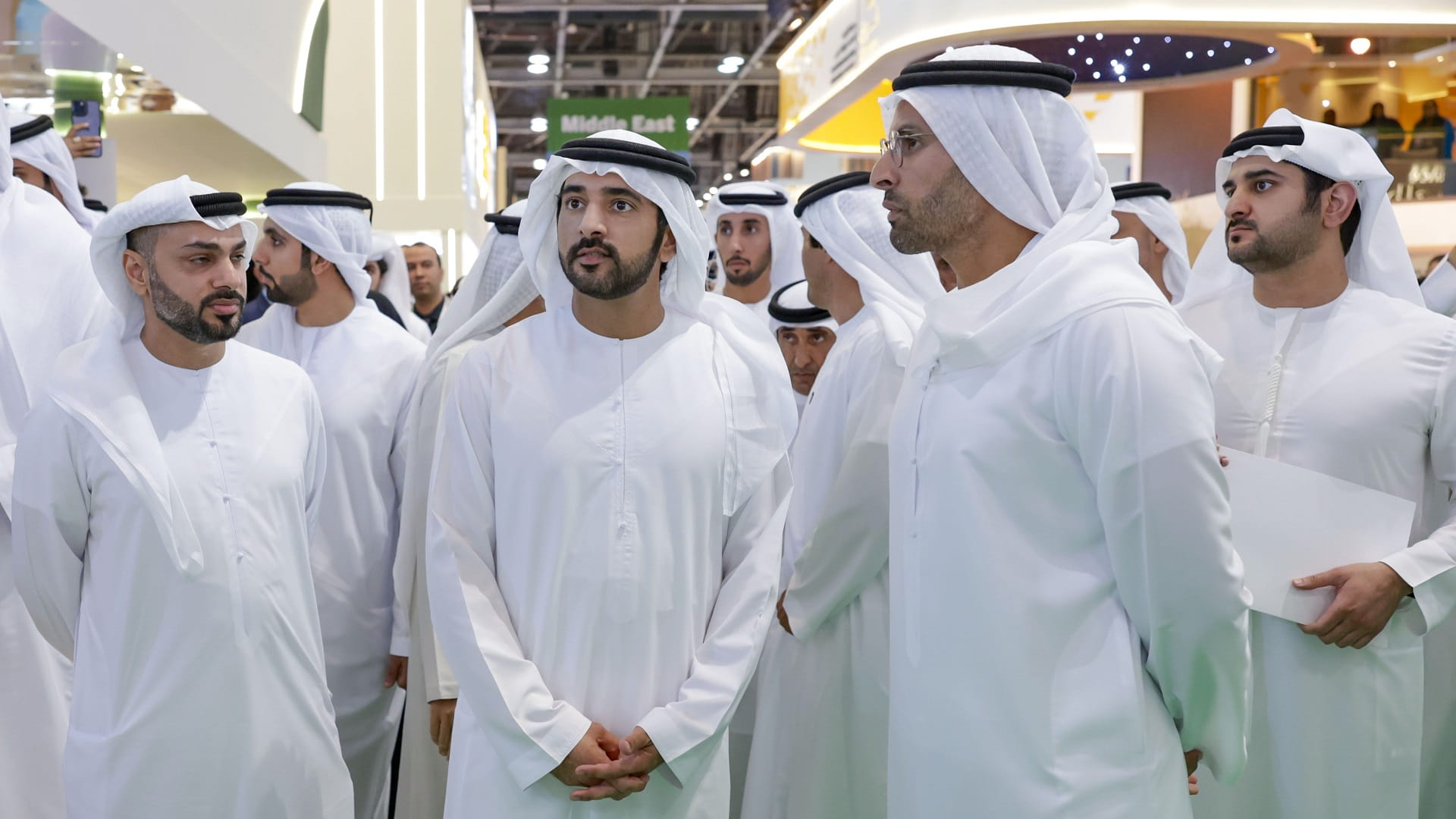 Image for the title: Hamdan bin Mohammed tours Arabian Travel Market 2024 