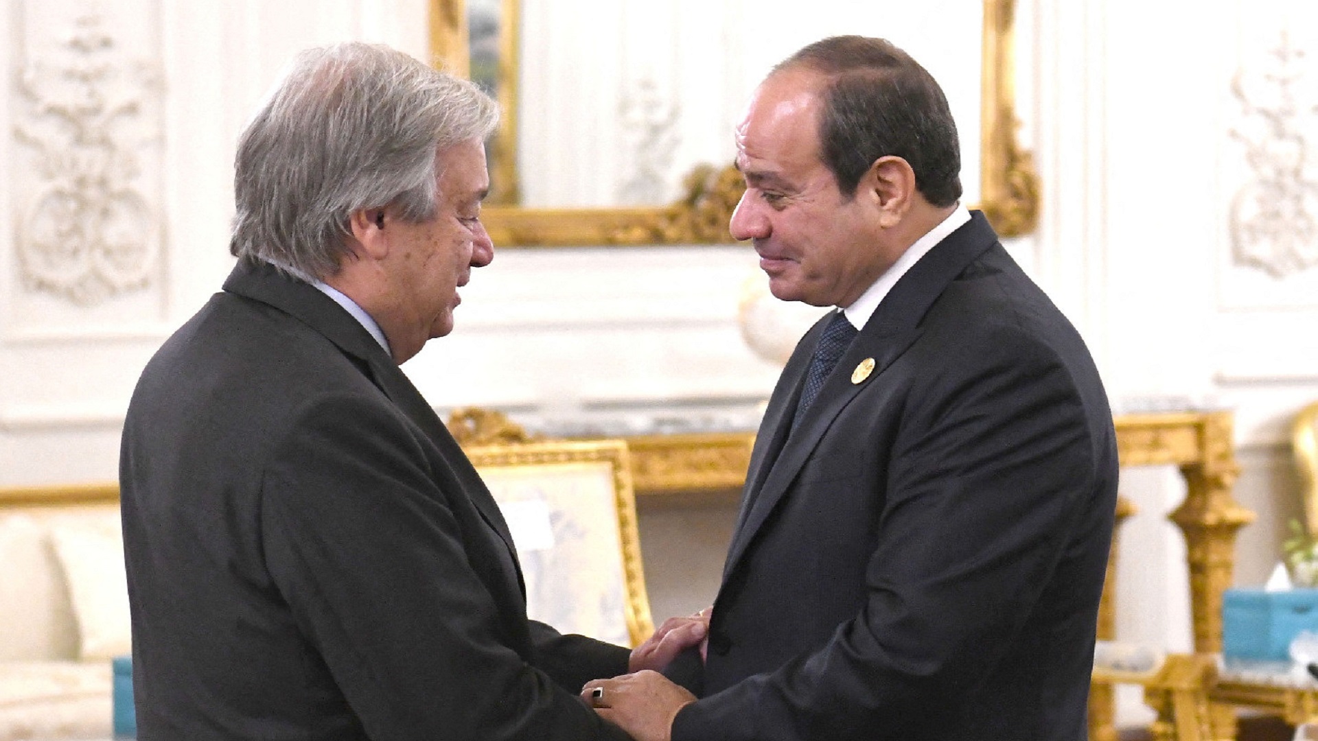 Image for the title: El Sisi and Guterres discuss Israeli military operation in Rafah 