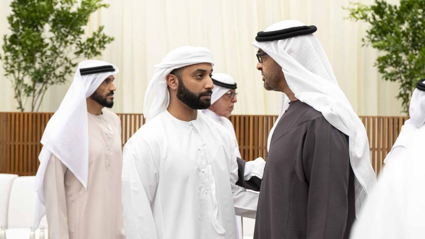 Image for the title: UAE President receives condolences over passing of Sheikh Hazza 