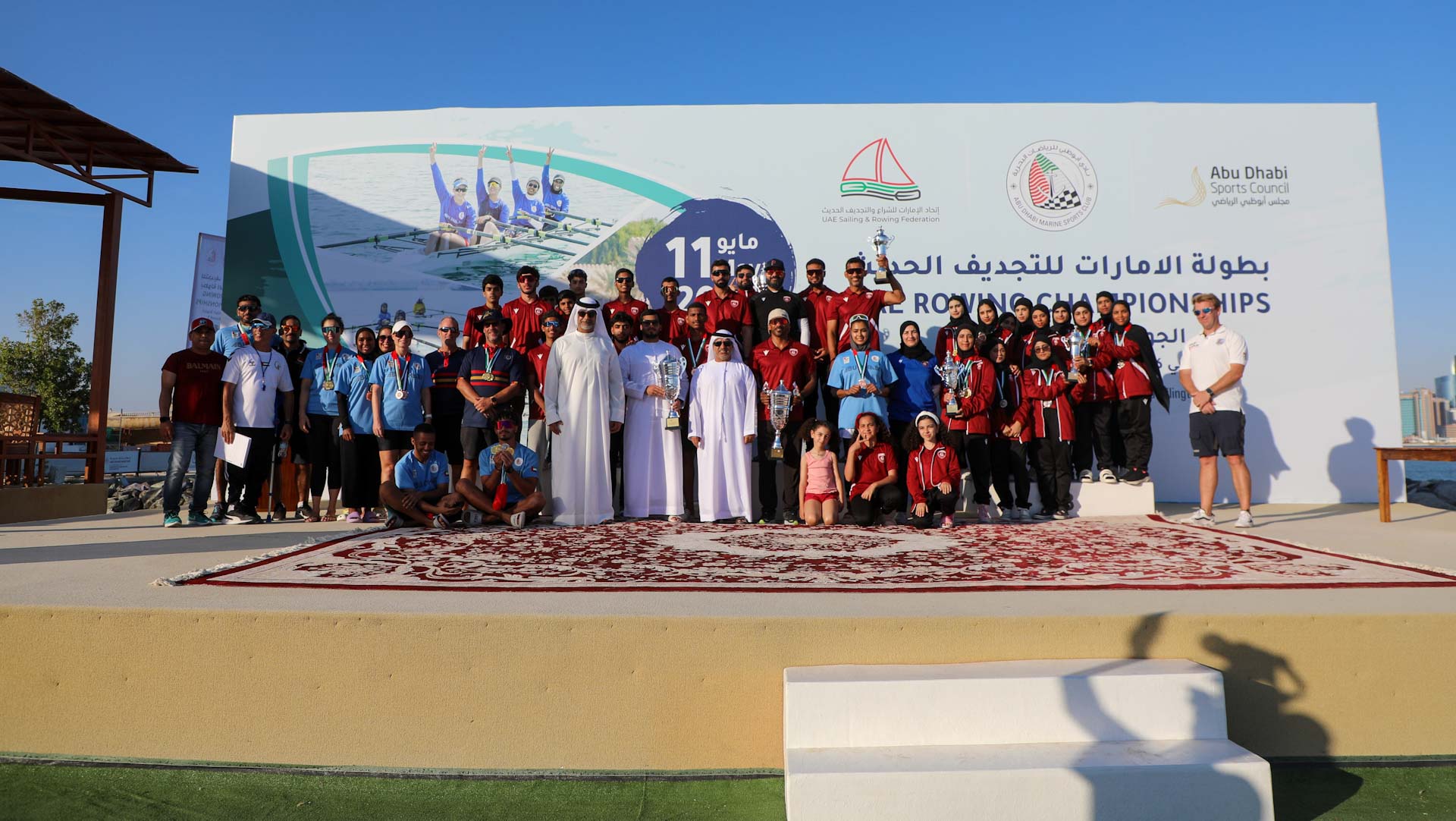 Image for the title: Al Hamriyah Rowing Team crowned 2023/24 UAE champion 