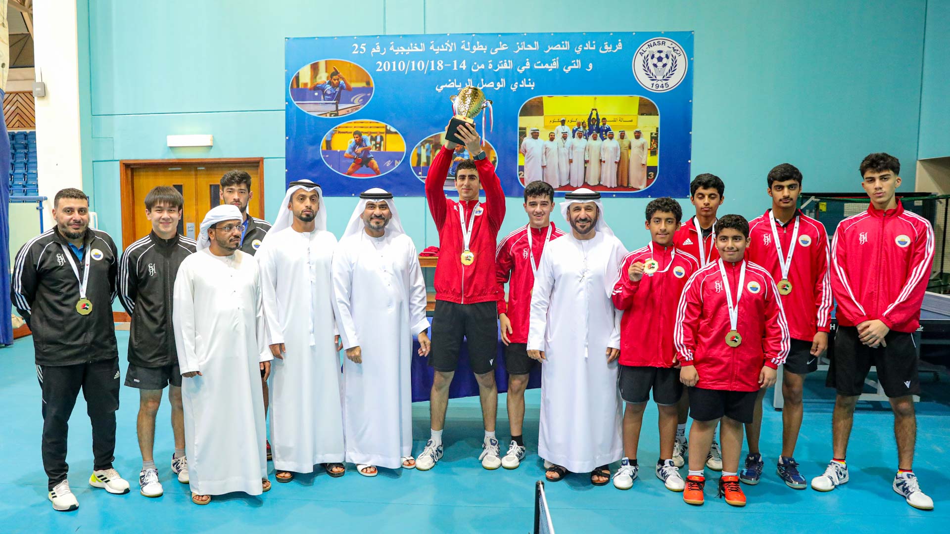 Image for the title: SSC wins youth Table Tennis League Champ. 