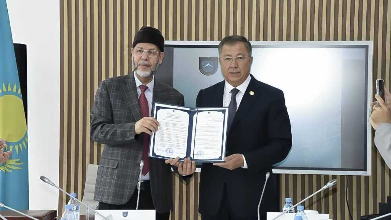 Image for the title: Inaugurating the Arabic Language Hall at Al Farabi University 