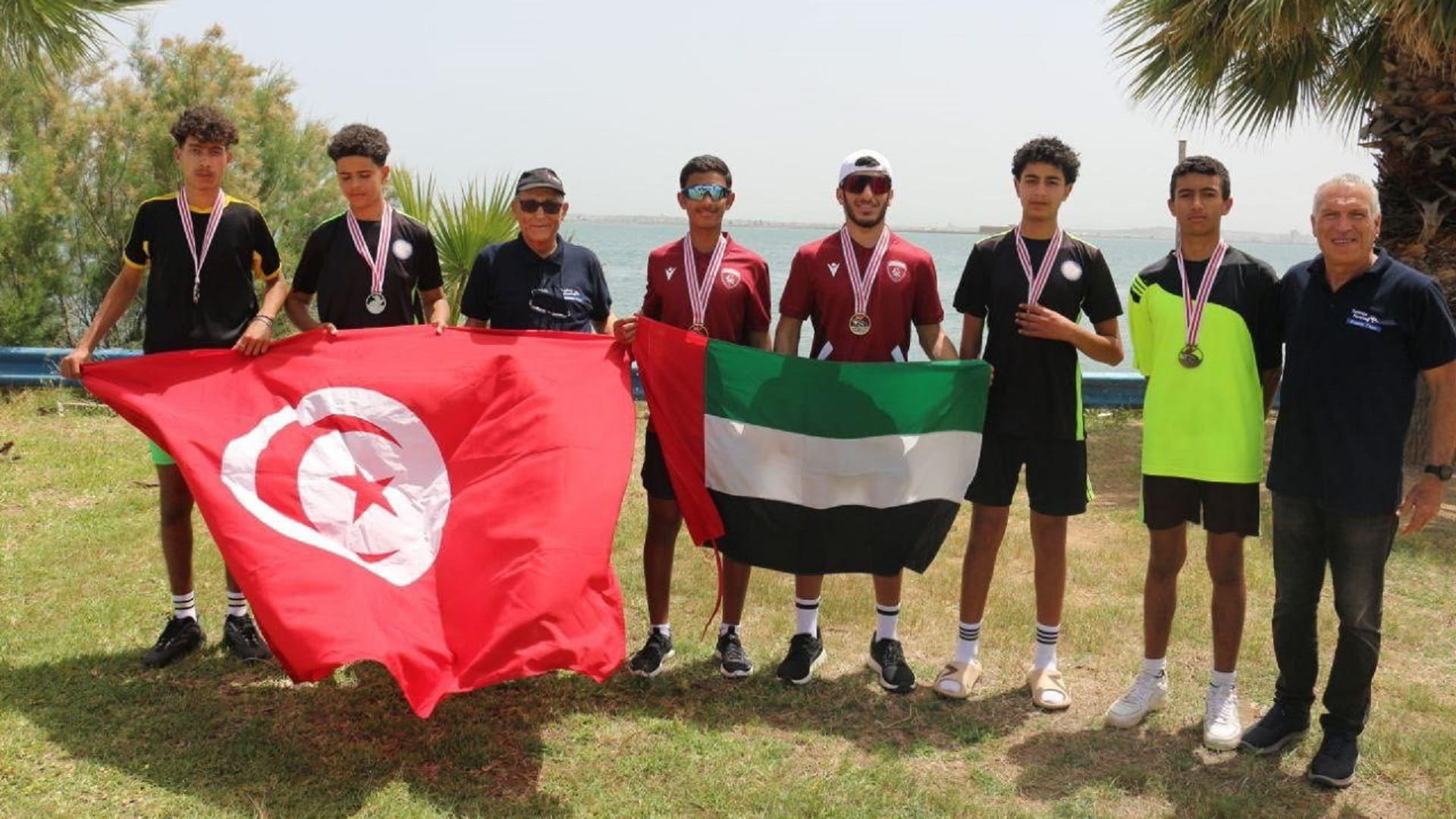 Image for the title: Al Hamriyah rowers win double sculls in Tunisia Championship 