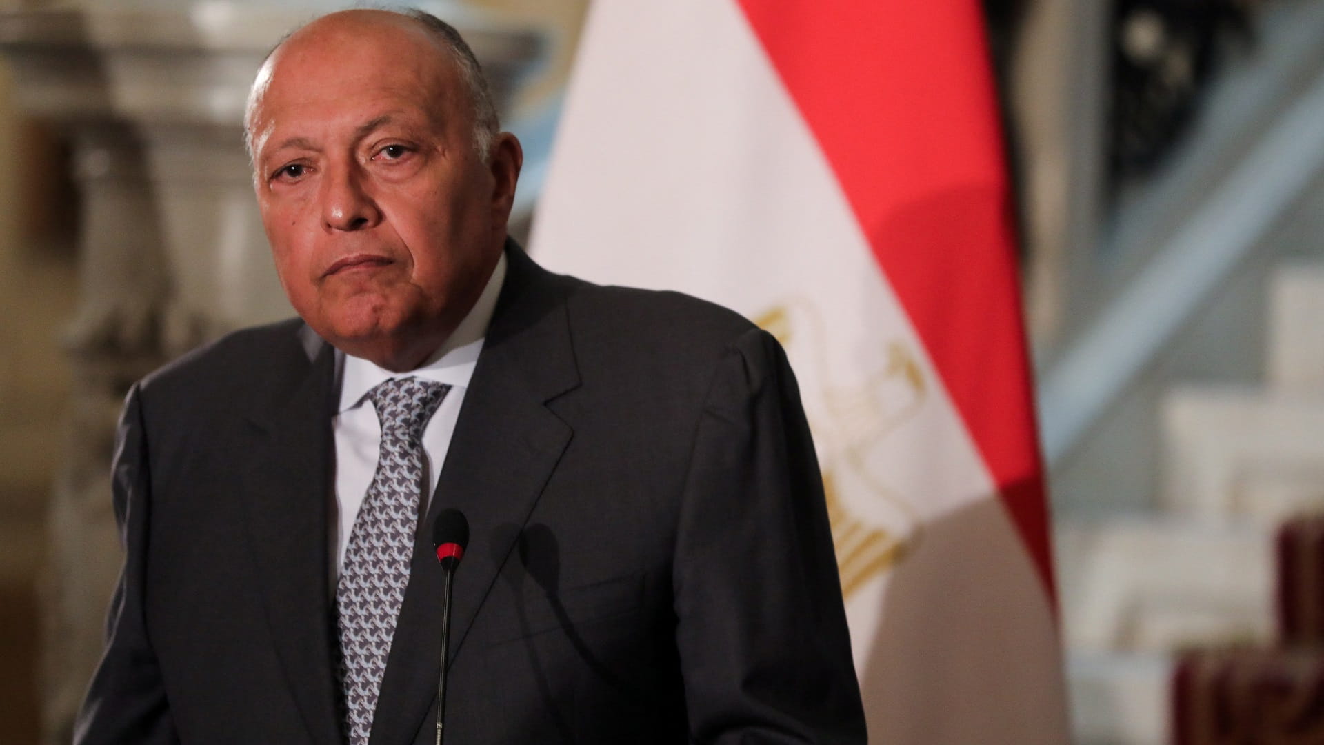 صورة بعنوان: شكري: توقف معبر رفح مرتبط بعمليات عسكرية تهدد العمل الإنساني