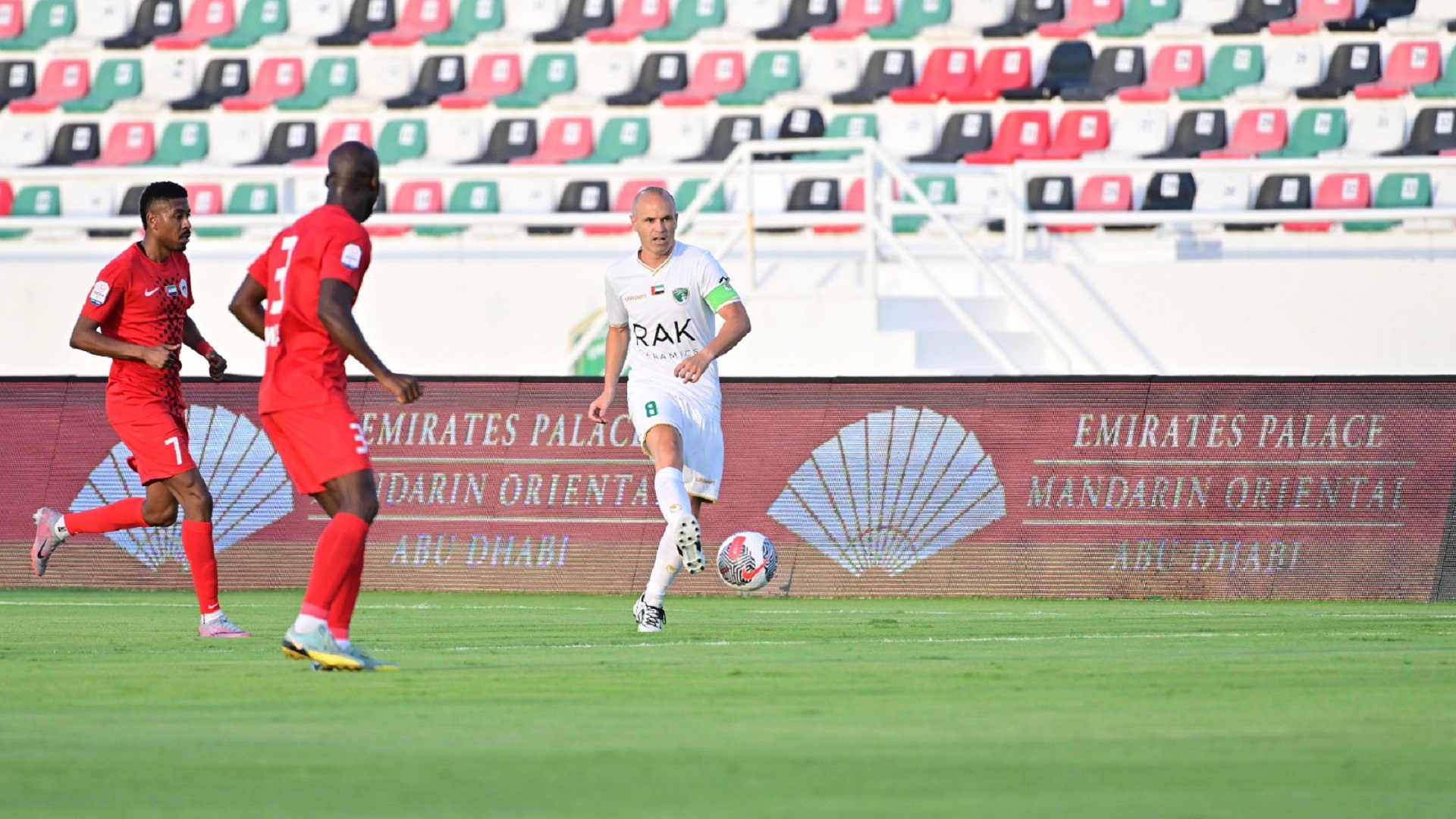 Image for the title: ADNOC Professional League.. Al Bataeh wins over Emirates 3-1 