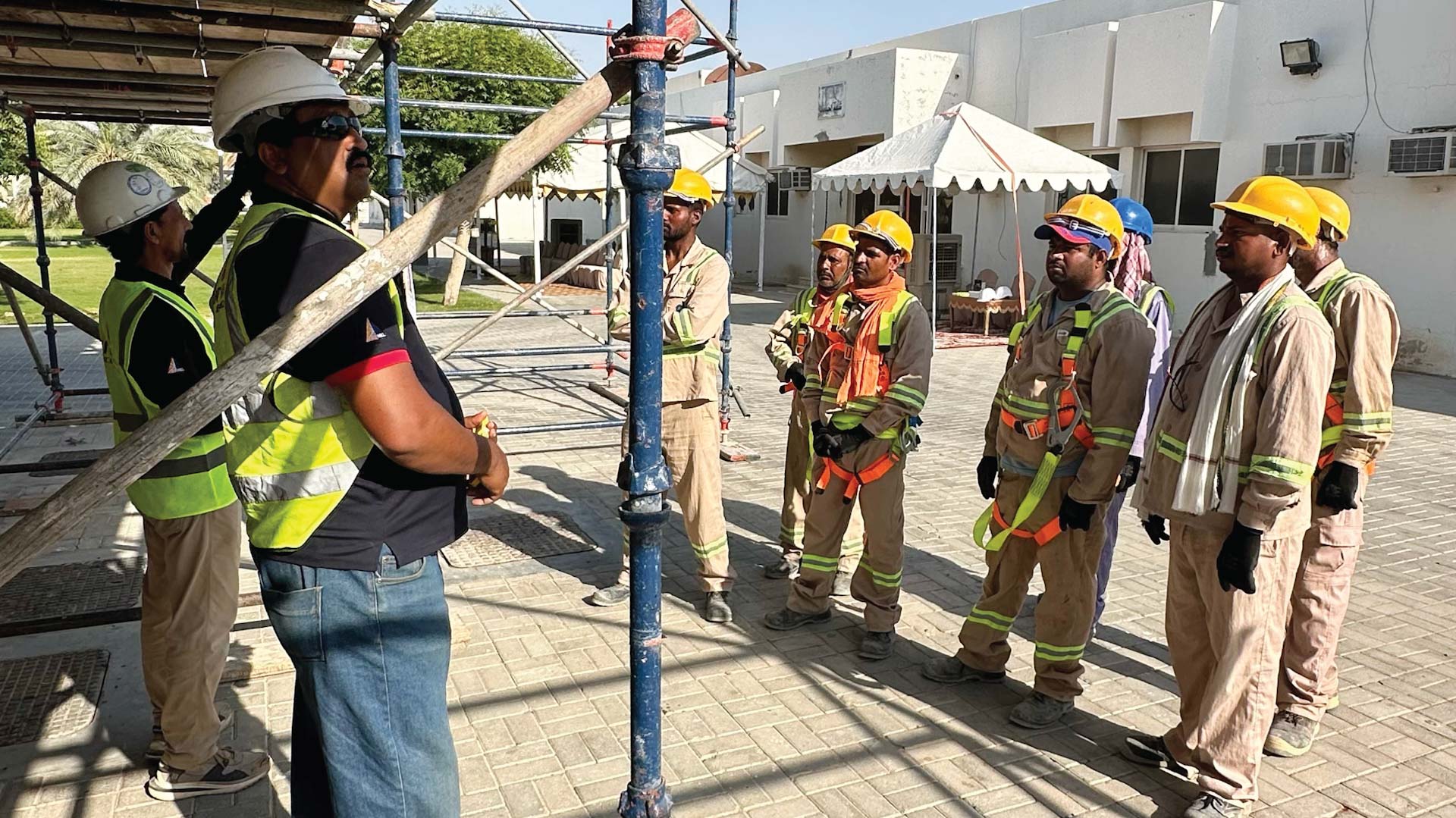 Image for the title: Campaign Promotes Height Safety for Sharjah Construction Workers 