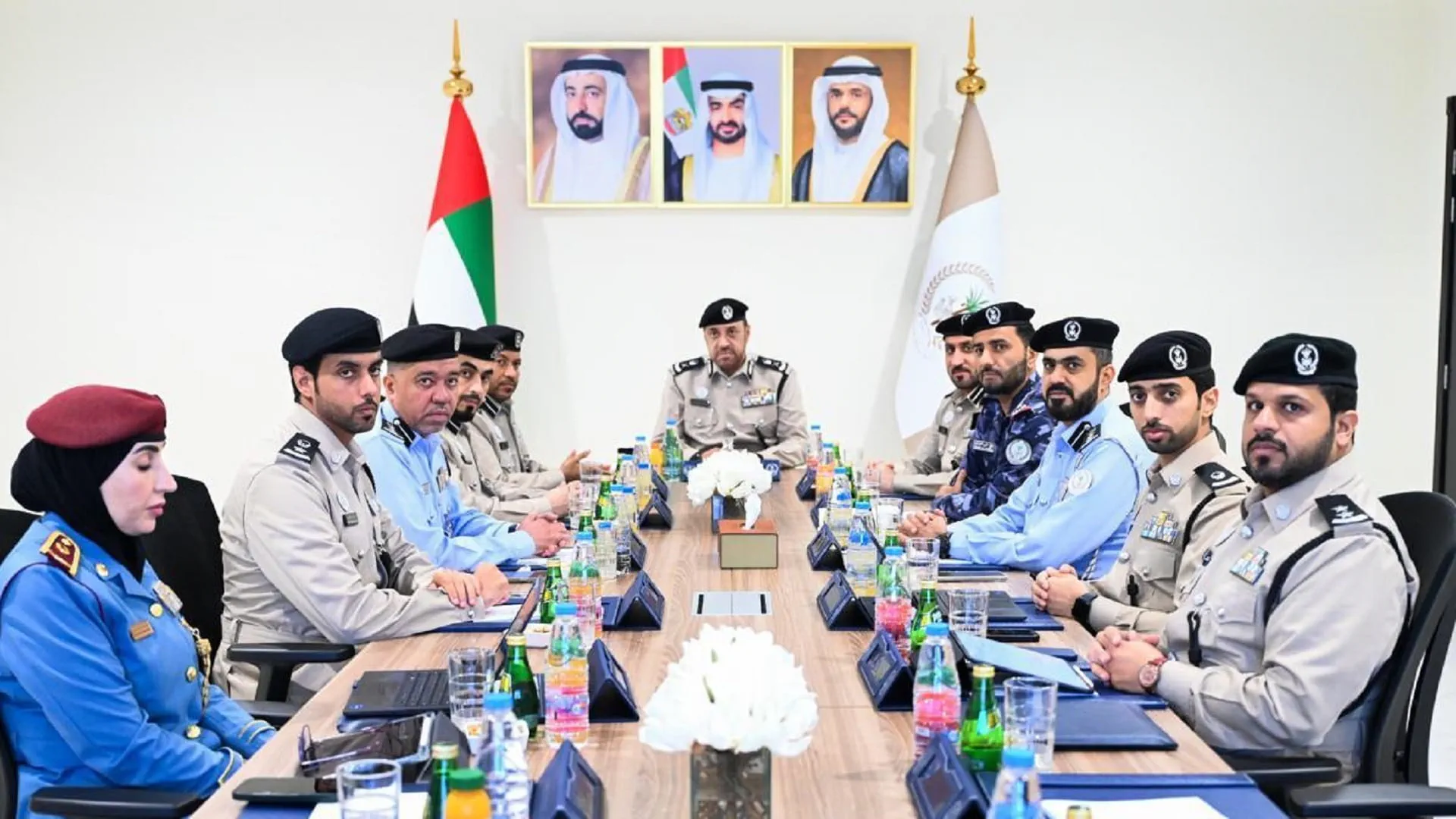 Maj. Gen. Bin Amer attends meeting of Central Operations Dept. 