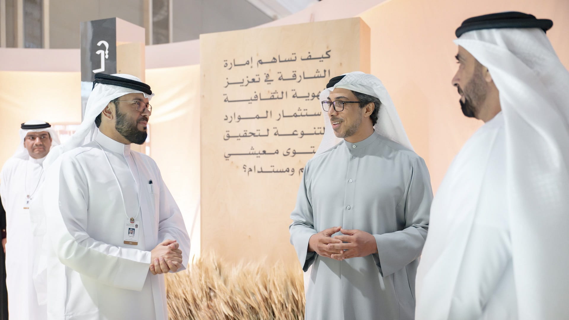 Mansour bin Zayed visits Exhibits at UAE Govt Annual Meetings 