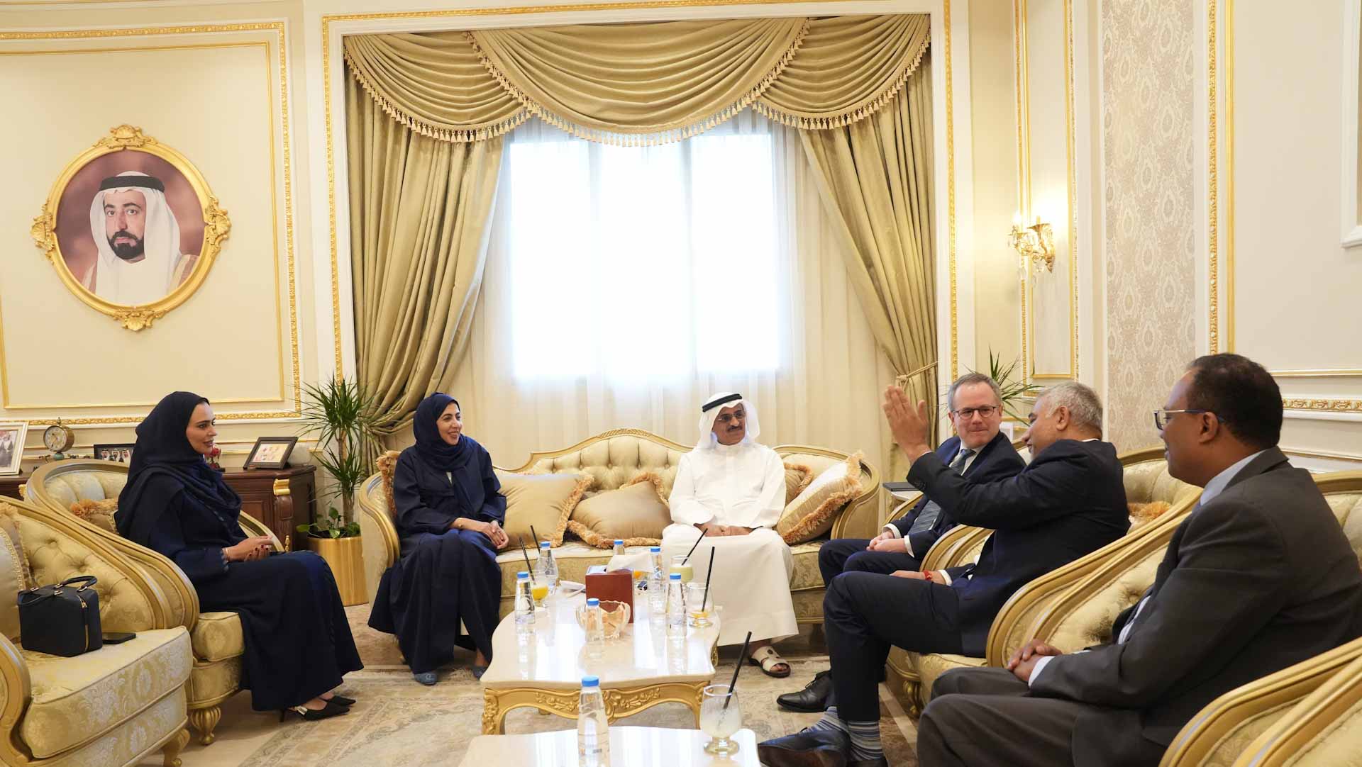 Image for the title: SCC's chairman hosts UK delegation from Elizabeth School 