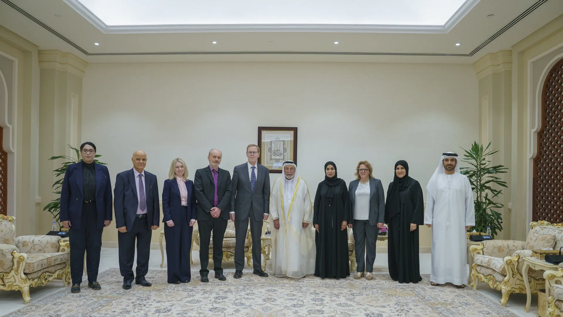 Image for the title: Sharjah Ruler meets University of Liverpool delegation 