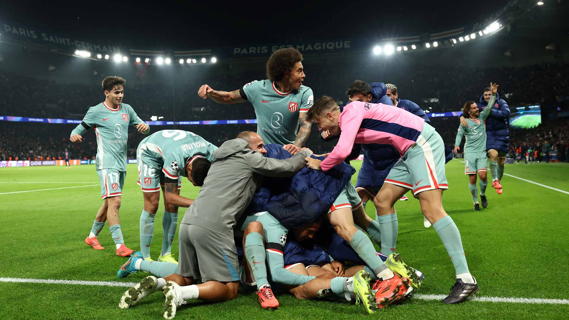 أتلتيكو مدريد يتخطى سان جيرمان في دوري أبطال أوروبا 