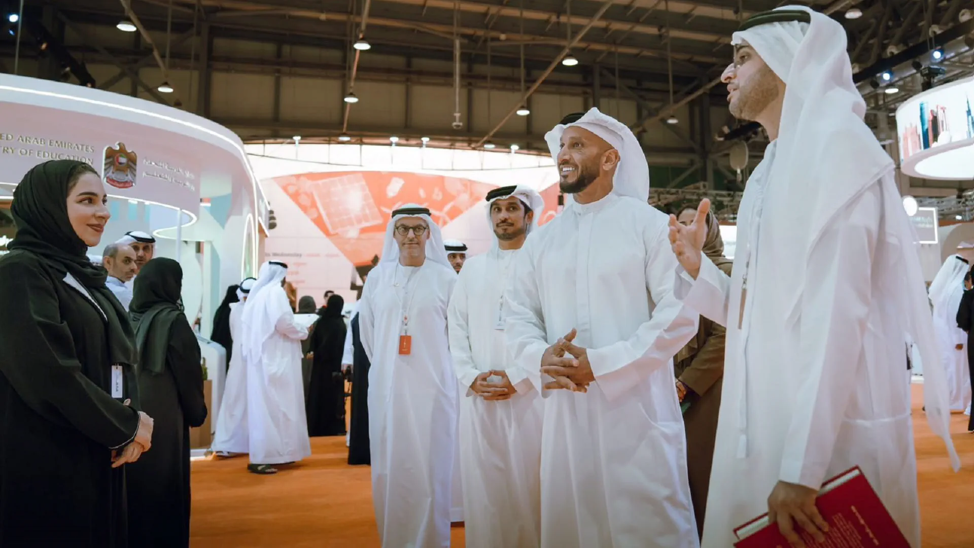 Image for the title: Abdulla Al Hamed visits Sharjah International Book Fair 