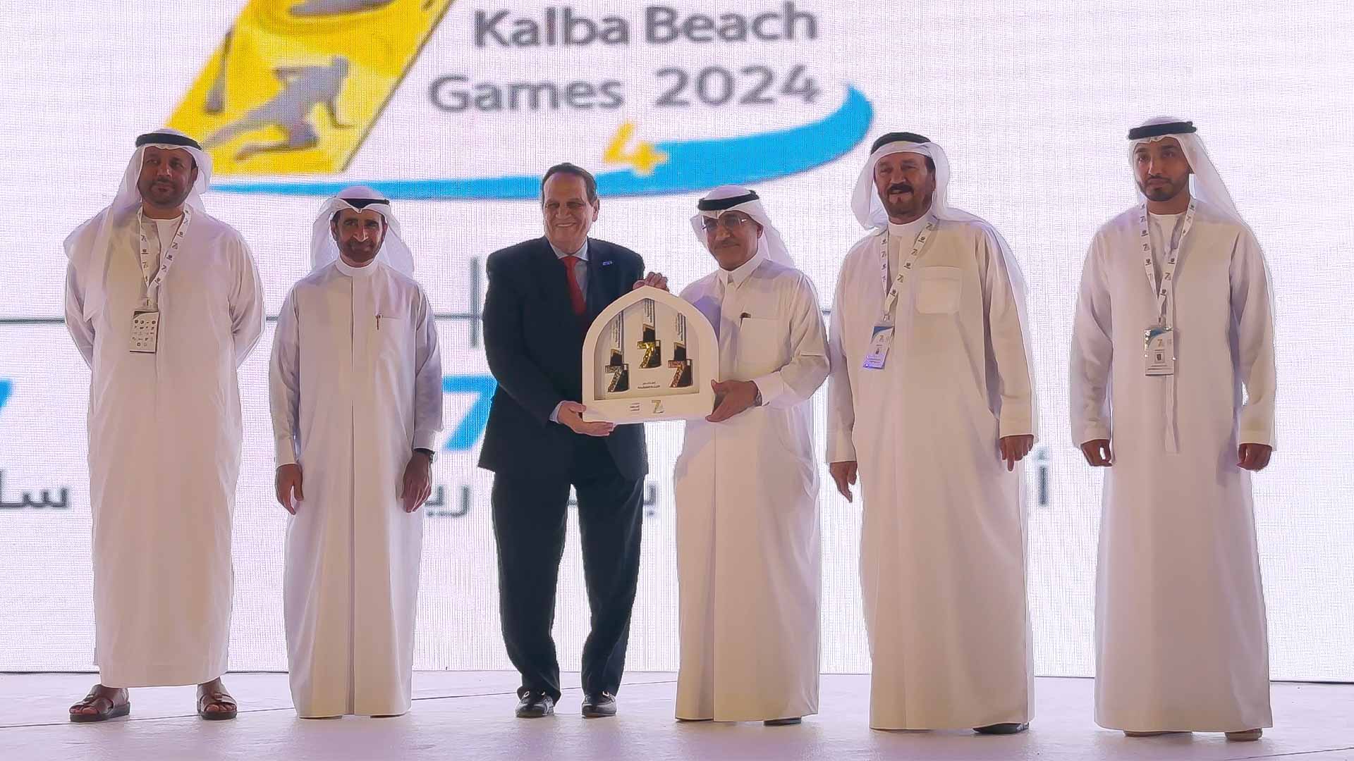 Image for the title: Saeed bin Saqr launches the fourth Kalba Beach Games 