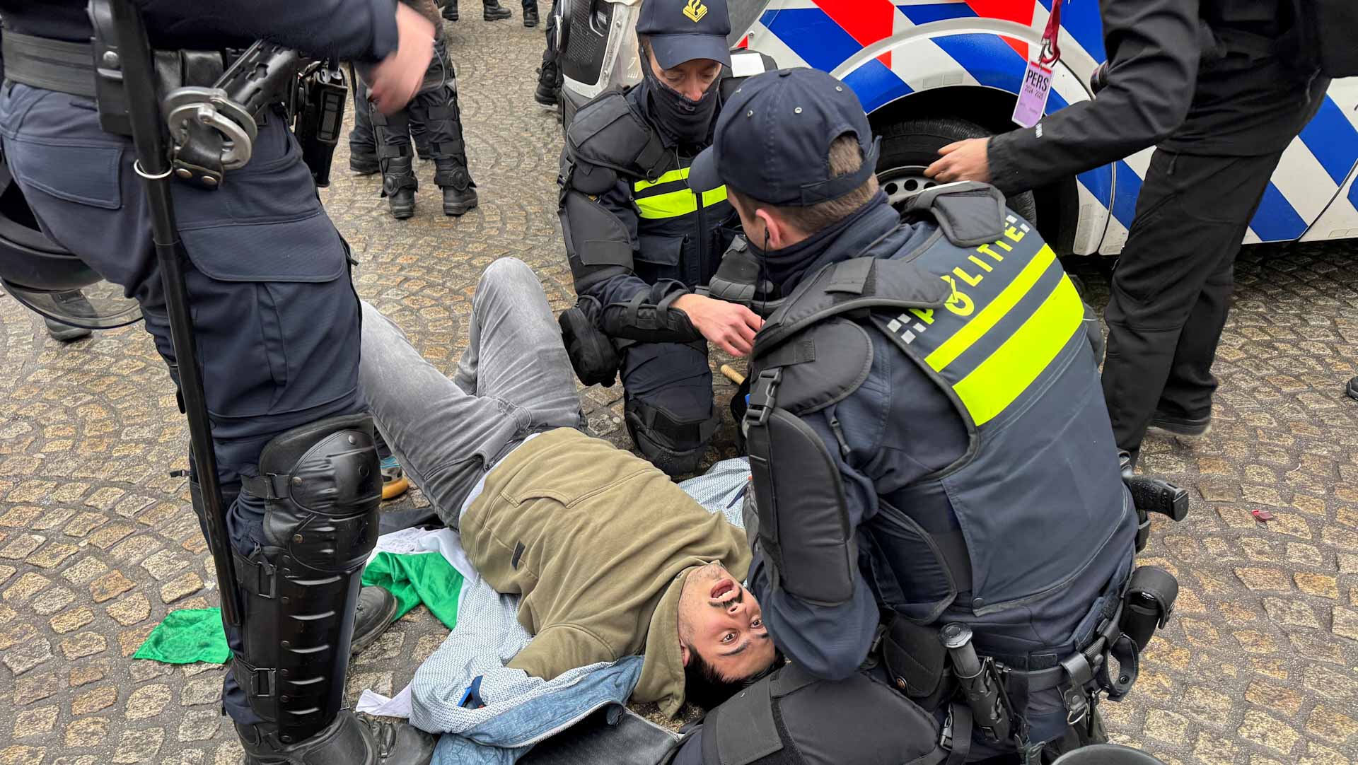 Dozens into custody after disregarding Amsterdam protest ban 