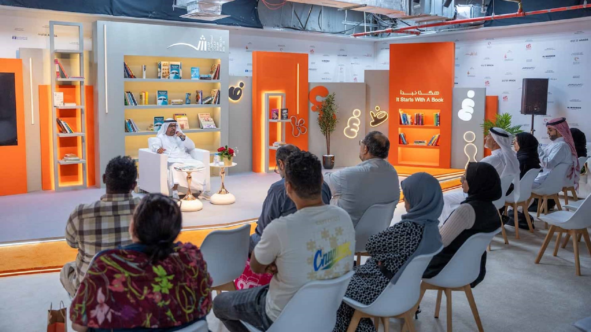 Image for the title: Ahmed Bukalla unveils new book on UAE's aviation at SIBF 