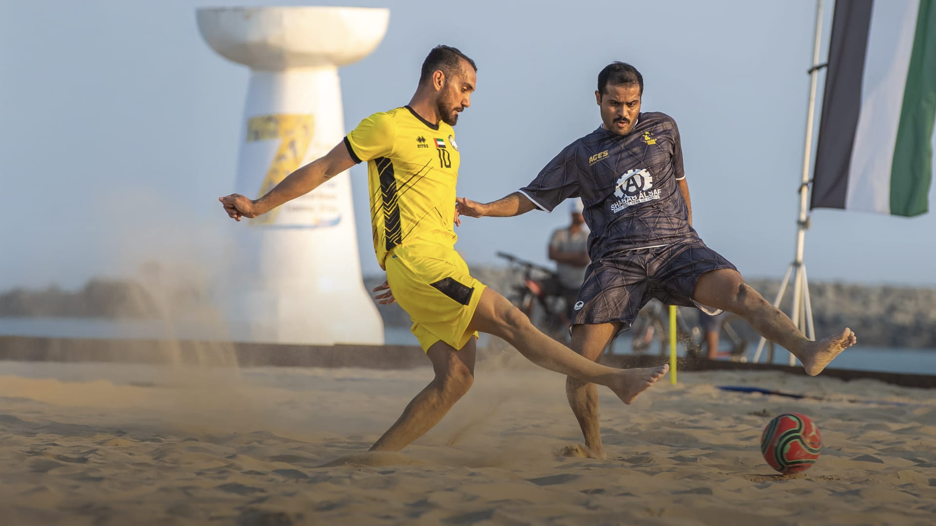 Image for the title: Kalba and Al-Hamidi reach final in 4th Kalba Beach Games 