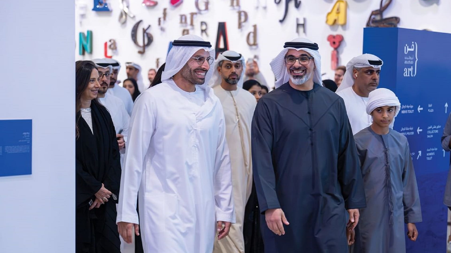 Khaled bin Mohamed bin Zayed visits 16th Abu Dhabi Art 