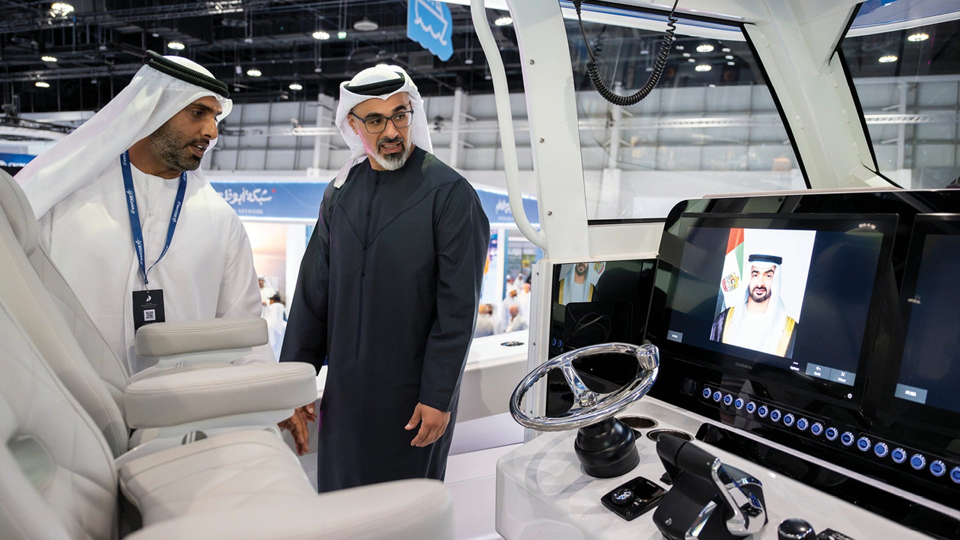 Khaled bin Mohamed visits 6th Abu Dhabi International Boat Show 